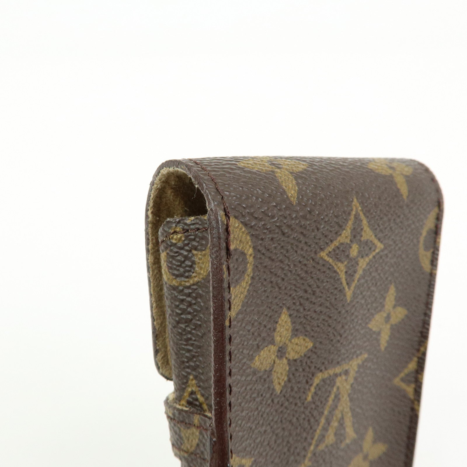 Louis Vuitton Monogram Set of 2 Glasses Case Brown M62962 M62970
