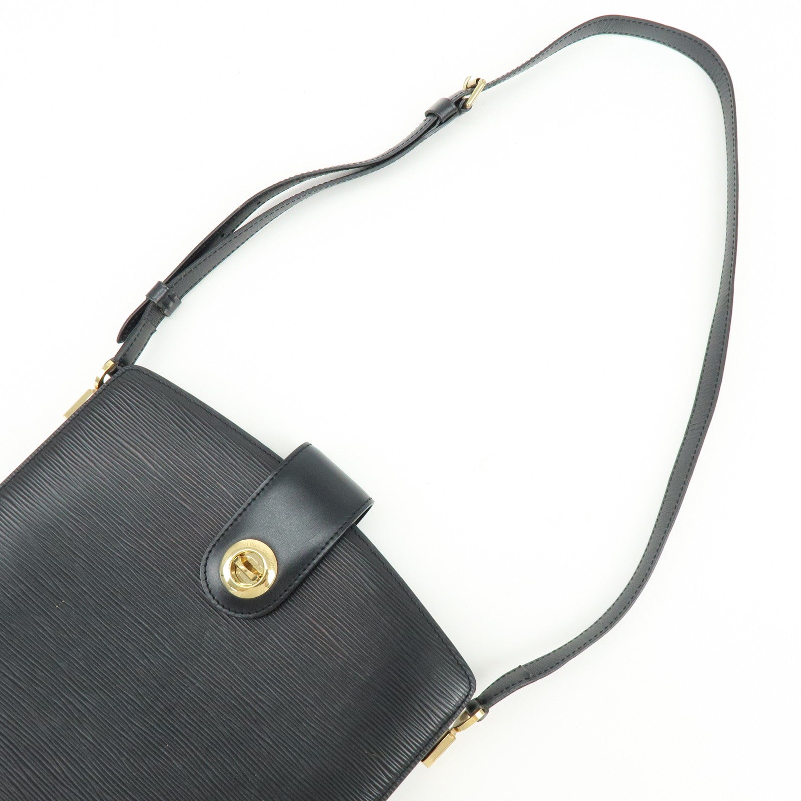 Louis Vuitton Epi Capuchin Shoulder Crossbody Bag Noir Black M52342