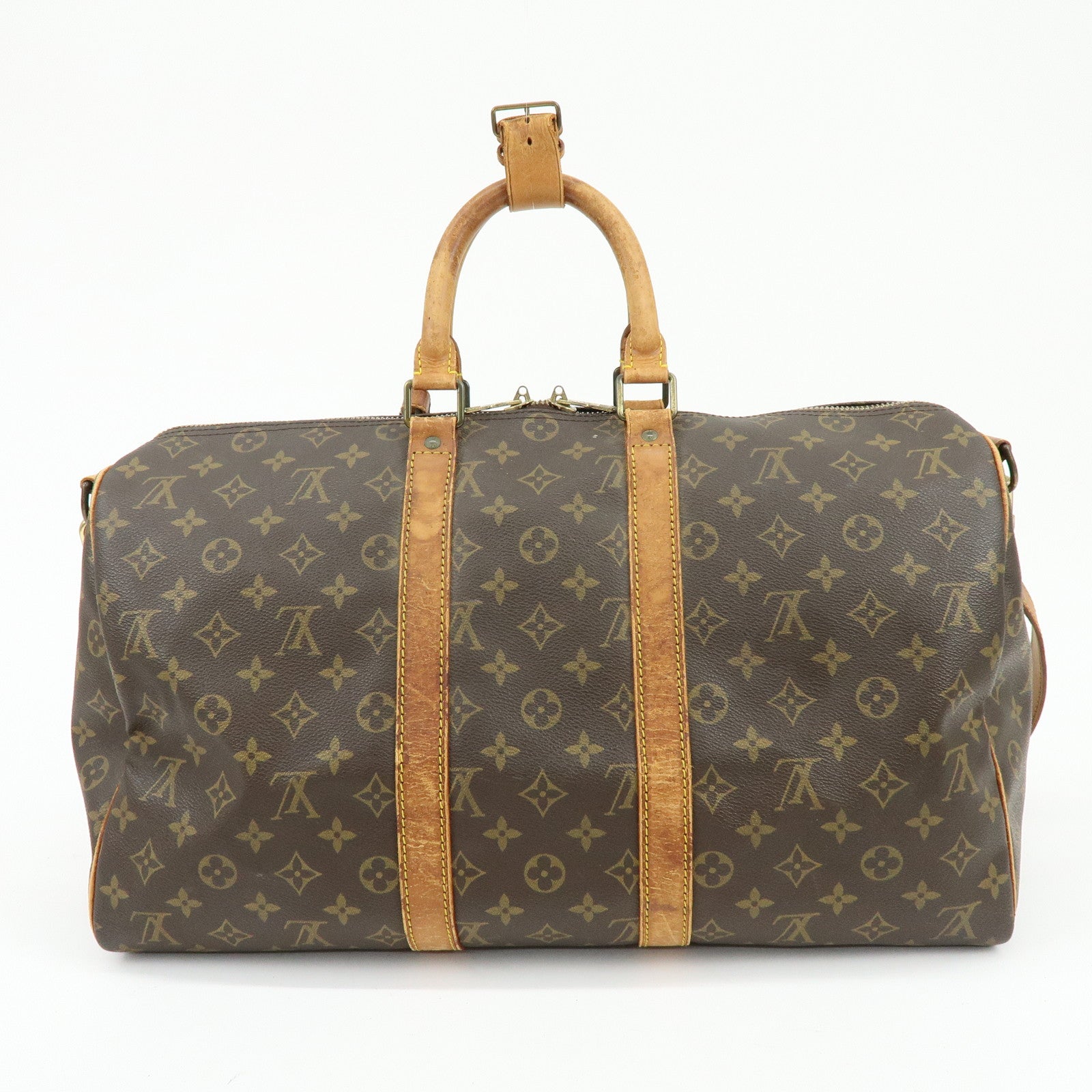 Louis Vuitton Monogram Keep All Bandouliere 45 Boston Bag M41418