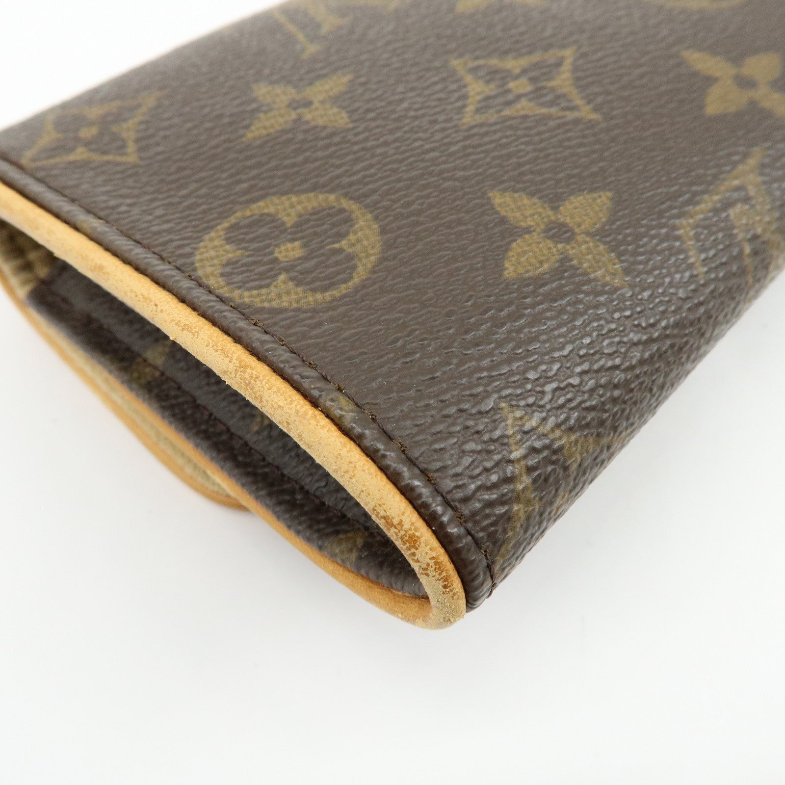 Louis Vuitton Monogram Pochette Twin PM Shoulder Bag Brown M51854