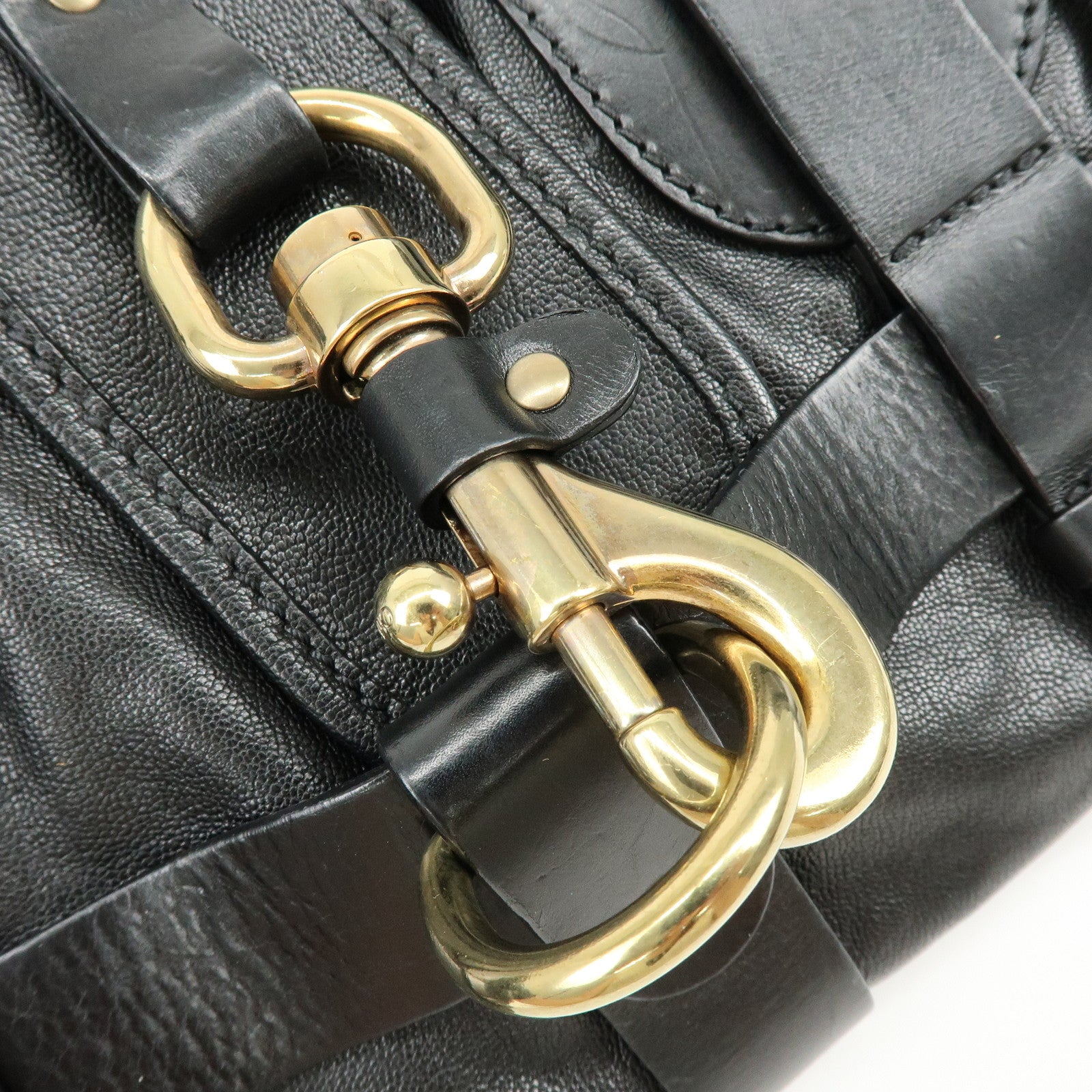 Chloe Kerala Leather Shoulder Bag Hand Bag Satchel Bag Black