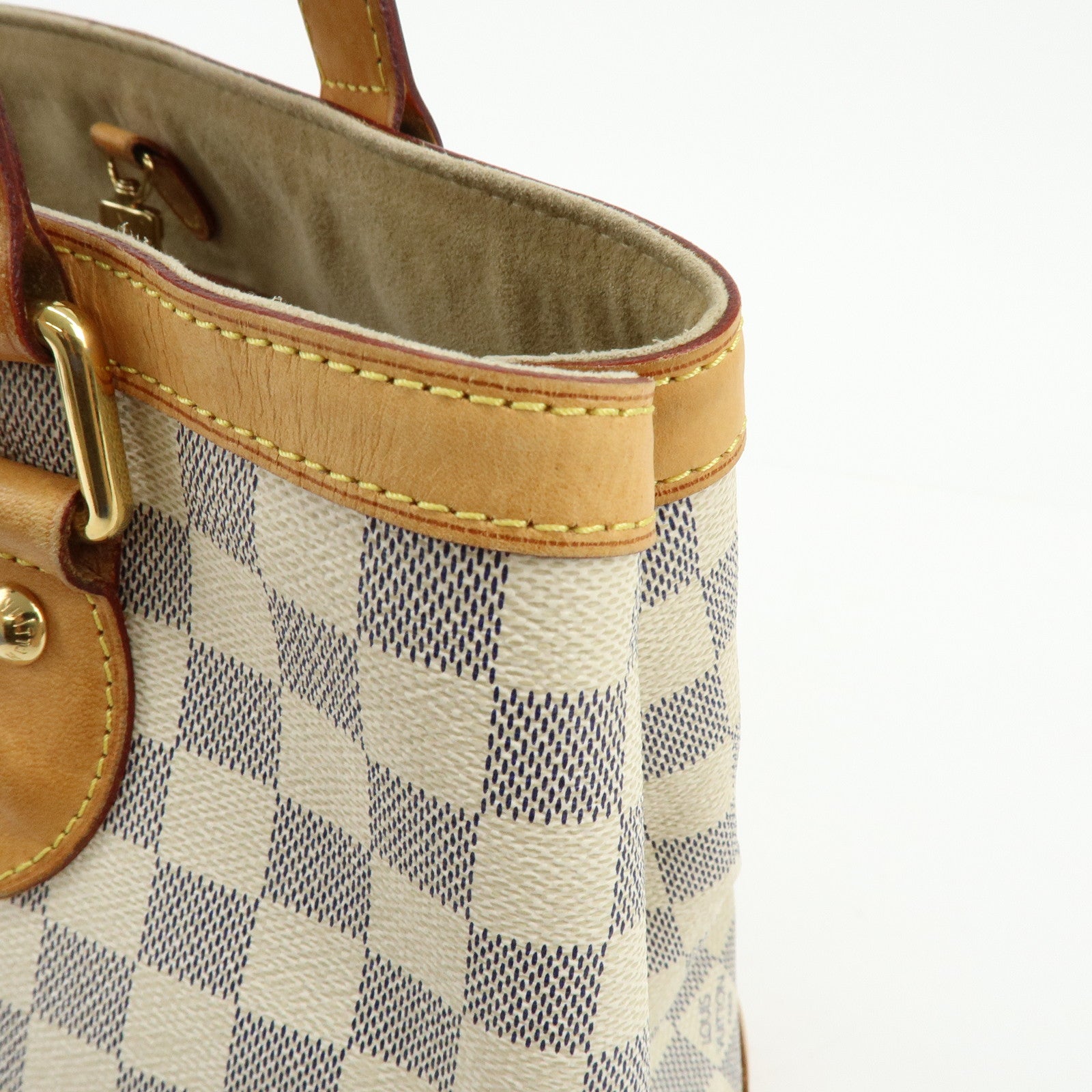 Louis Vuitton Damier Azur Hampstead PM Hand Bag Ivory N51207