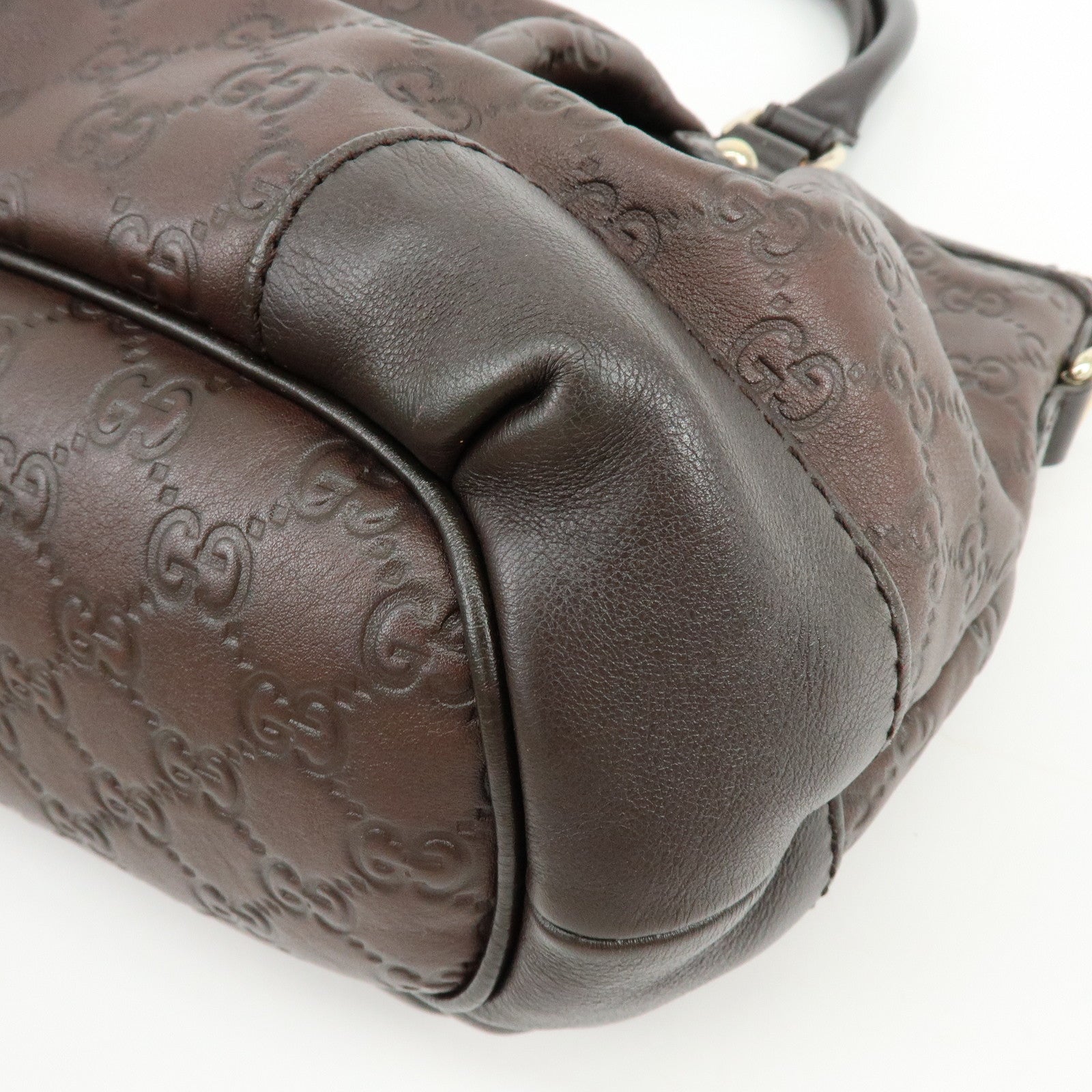 GUCCI Sukey Interlocking G Guccissima Leather 2Way Shoulder Bag 247902