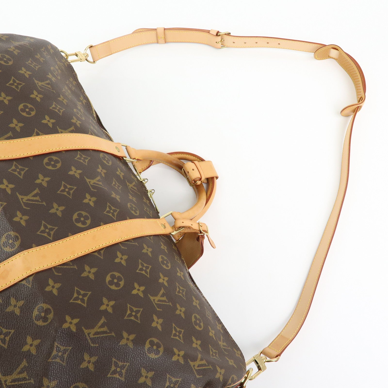 Louis Vuitton Monogram Keep All Bandouliere 55 Boston Bag M41414