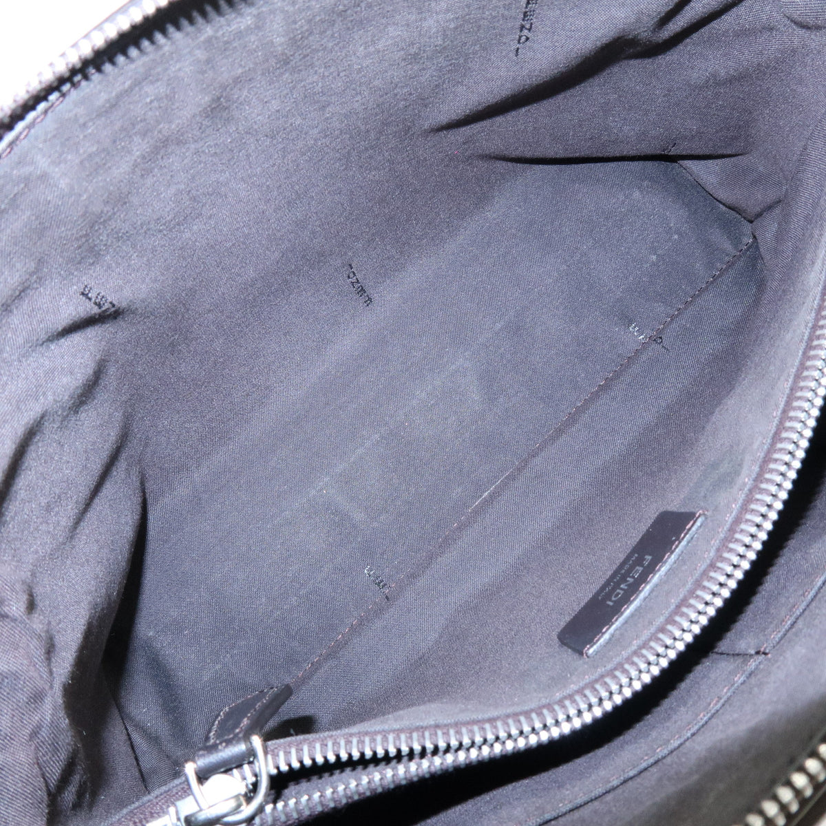 FENDI By The Way Medium Leather 2Way Bag Hand Bag Dark Gray 8BL124