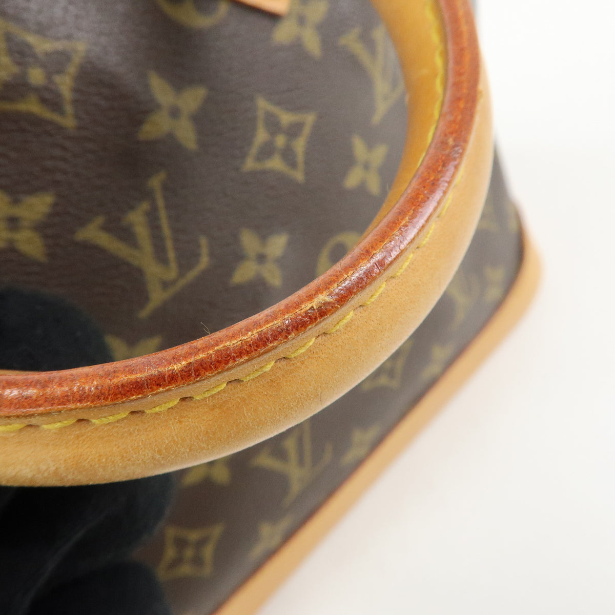 Louis Vuitton Monogram Alma Canvas Leather Hand Bag Brown M51130