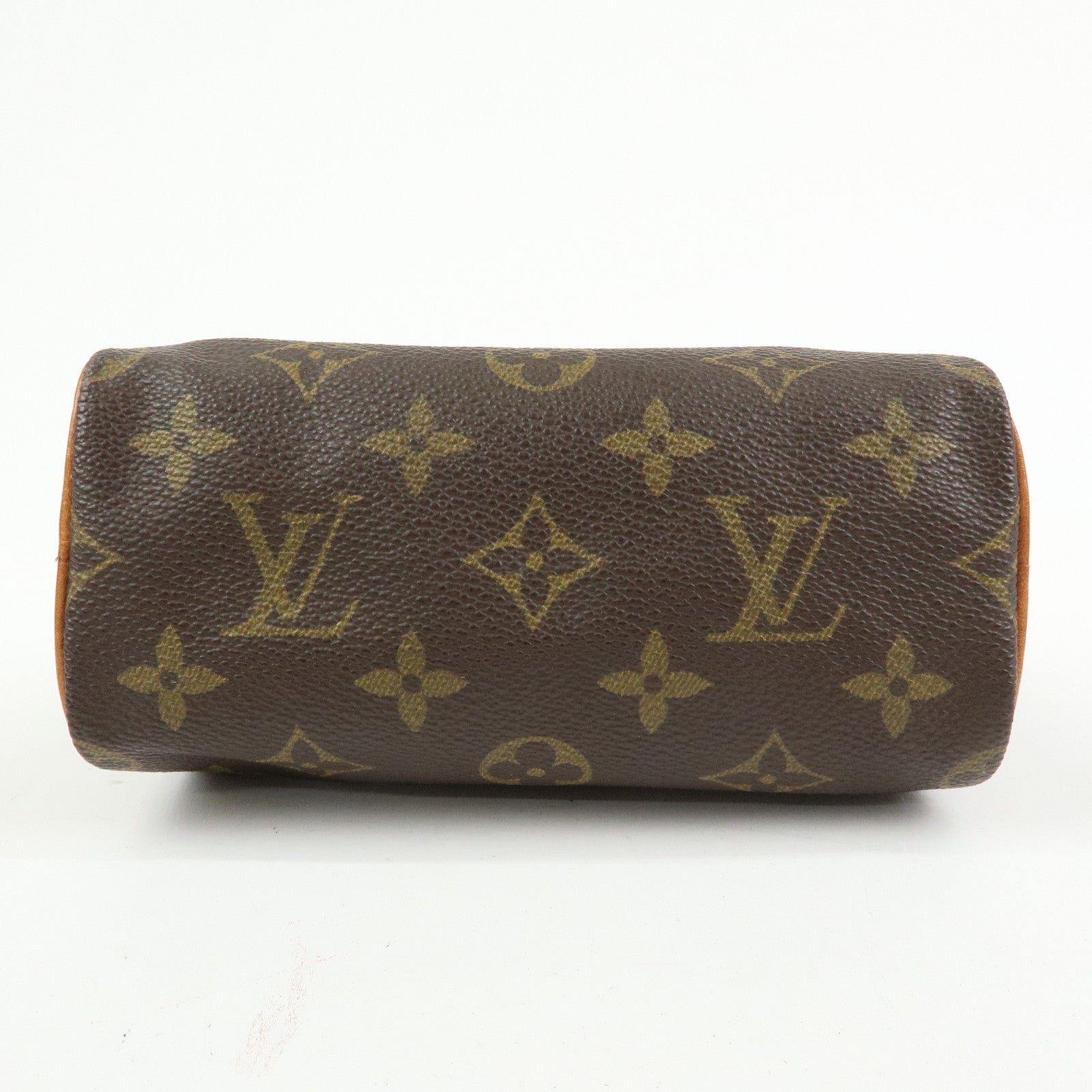 Louis Vuitton Monogram Mini Speedy Hand Bag Brown M41534