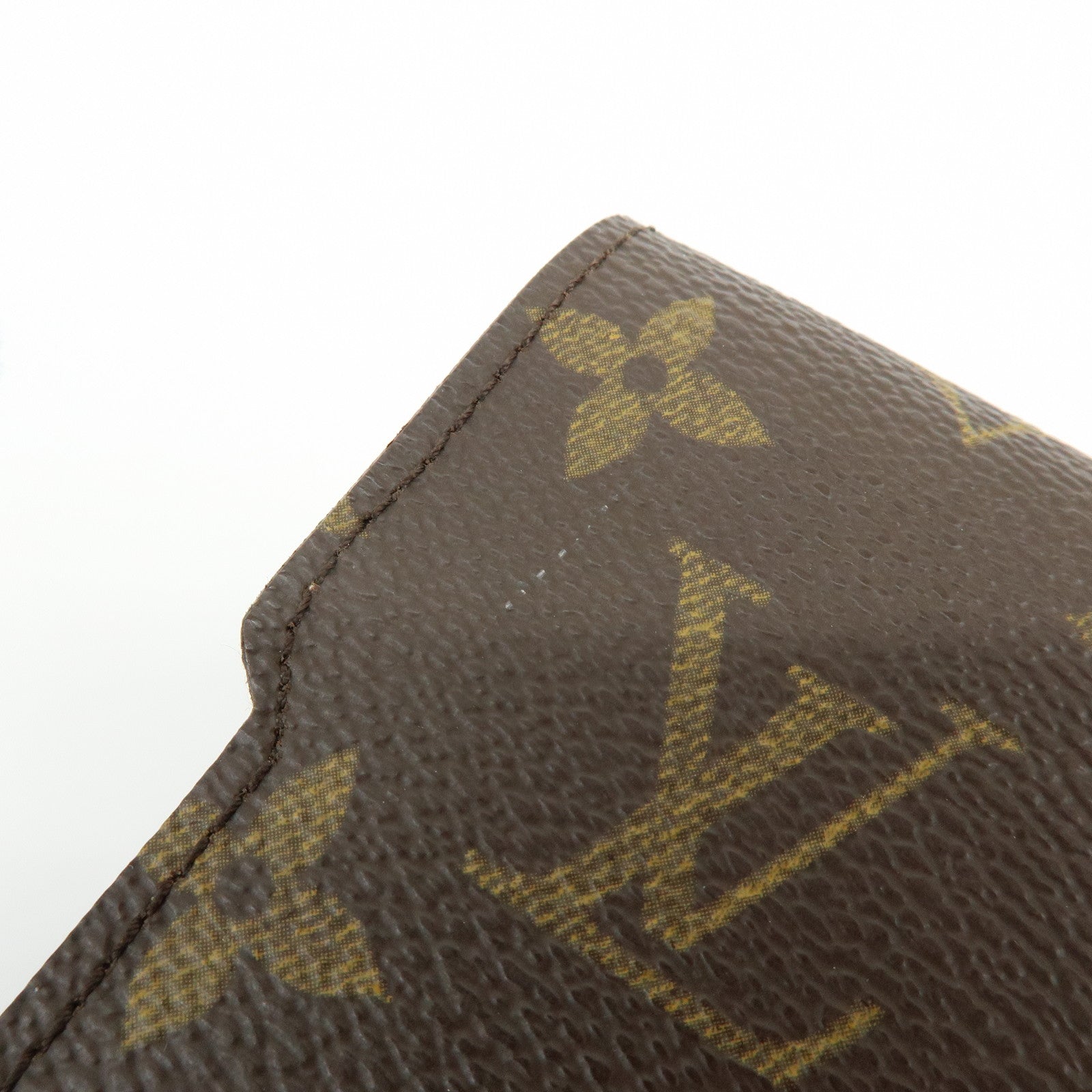 Louis Vuitton Monogram Etui Stylo Canvas Pen Case Brown