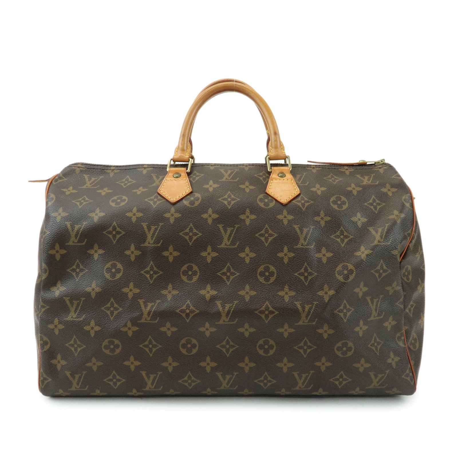 Louis Vuitton Monogram Speedy 40 Hand Bag Boston Bag Brown M41522