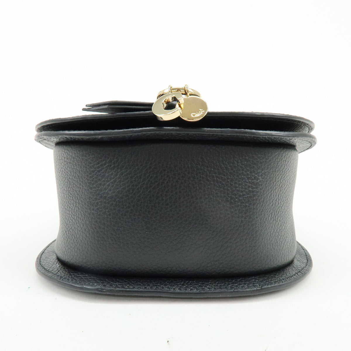 Chloe Alphabet Leather Shoulder Bag Crossbody Bag Black