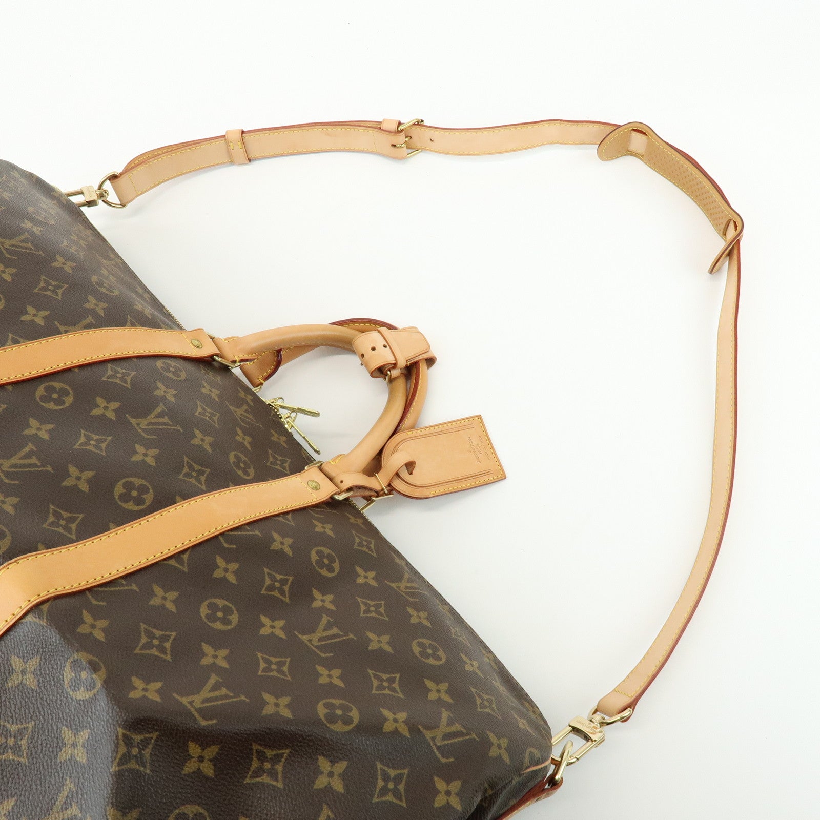 Louis Vuitton Monogram Keep All Bandouliere 55 Boston Bag M41414
