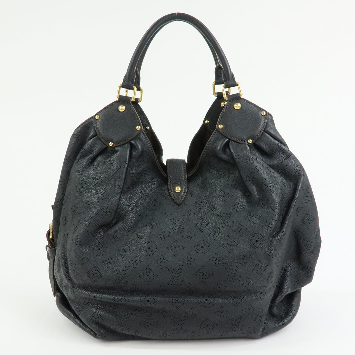 Louis Vuitton Monogram Mahina XL Leather Shoulder Hand Bag Noir M95547