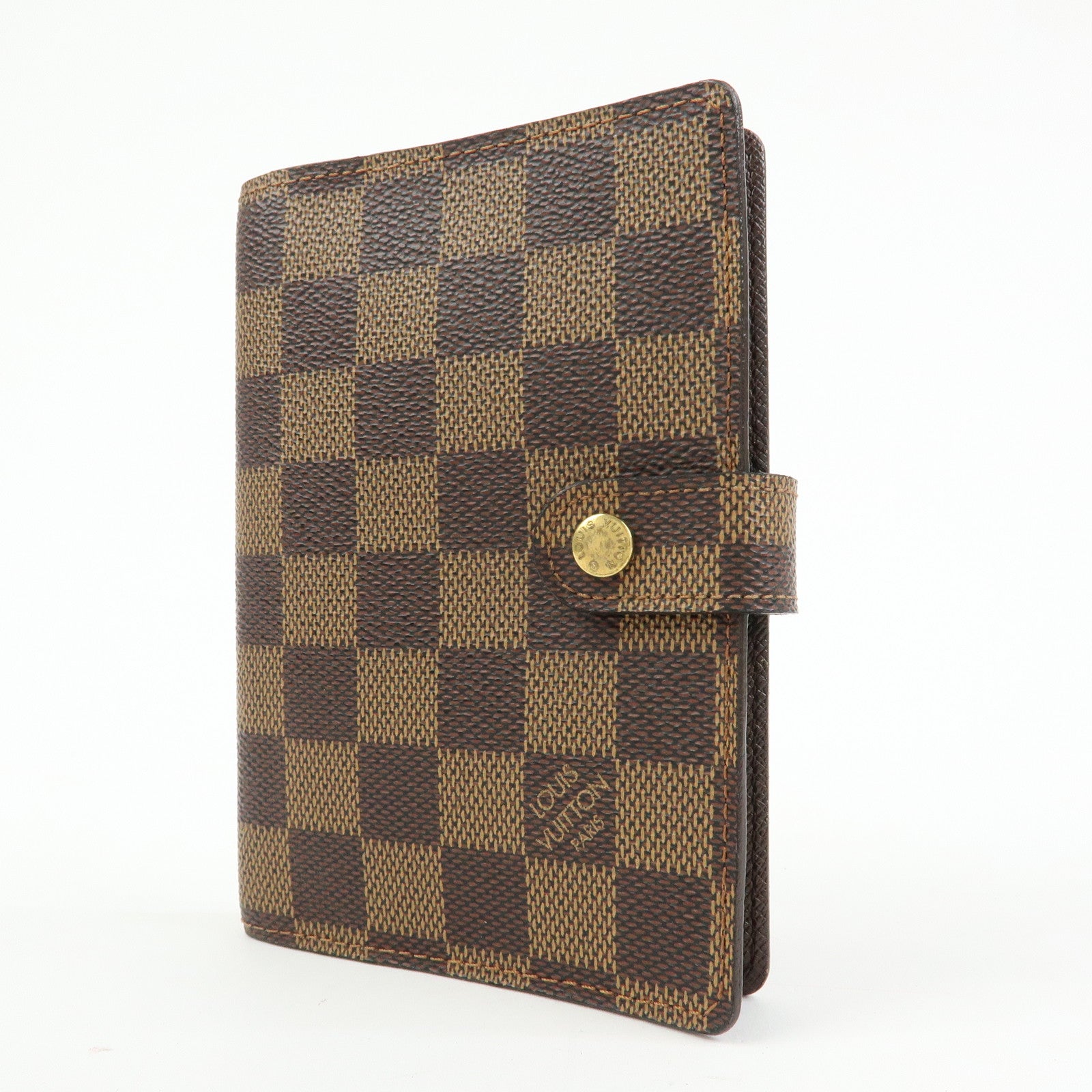 Louis Vuitton Damier Agenda PM Planner Cover Brown R20700