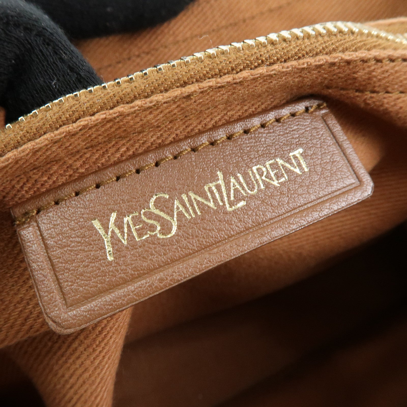 SAINT LAURENT PARIS Muse Two Leather Hand Bag Brown 289278