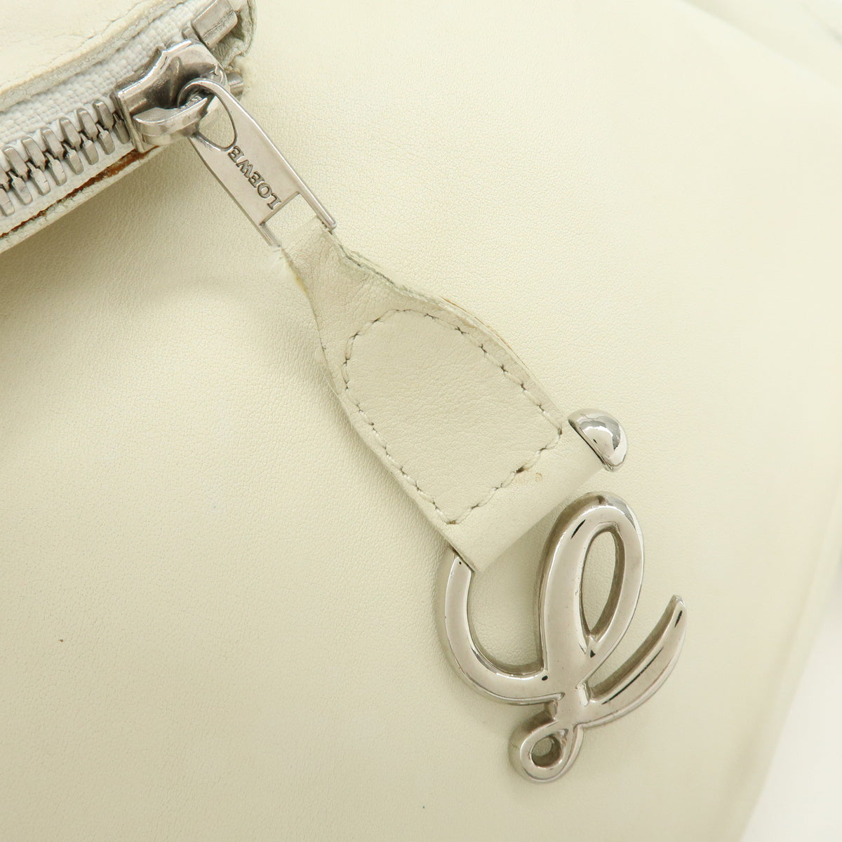 LOEWE Anton Leather Backpack Rucksack Ivory