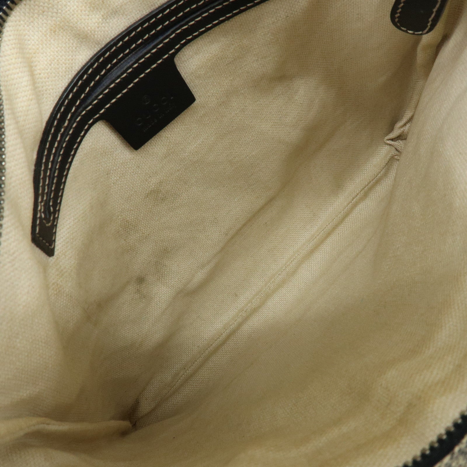 GUCCI GG Supreme Leather Shoulder Crossbody Bag Blue Beige 295257