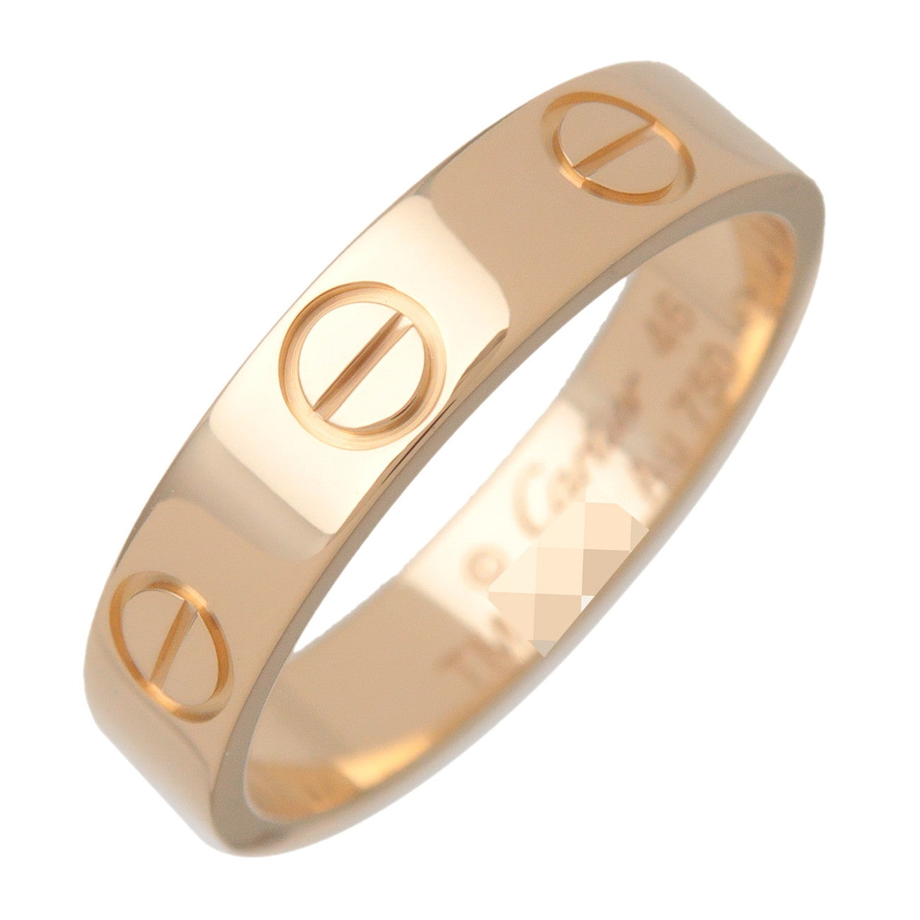 Cartier Mini Love Ring K18 750YG #46 US3.75 EU46 HK7.5