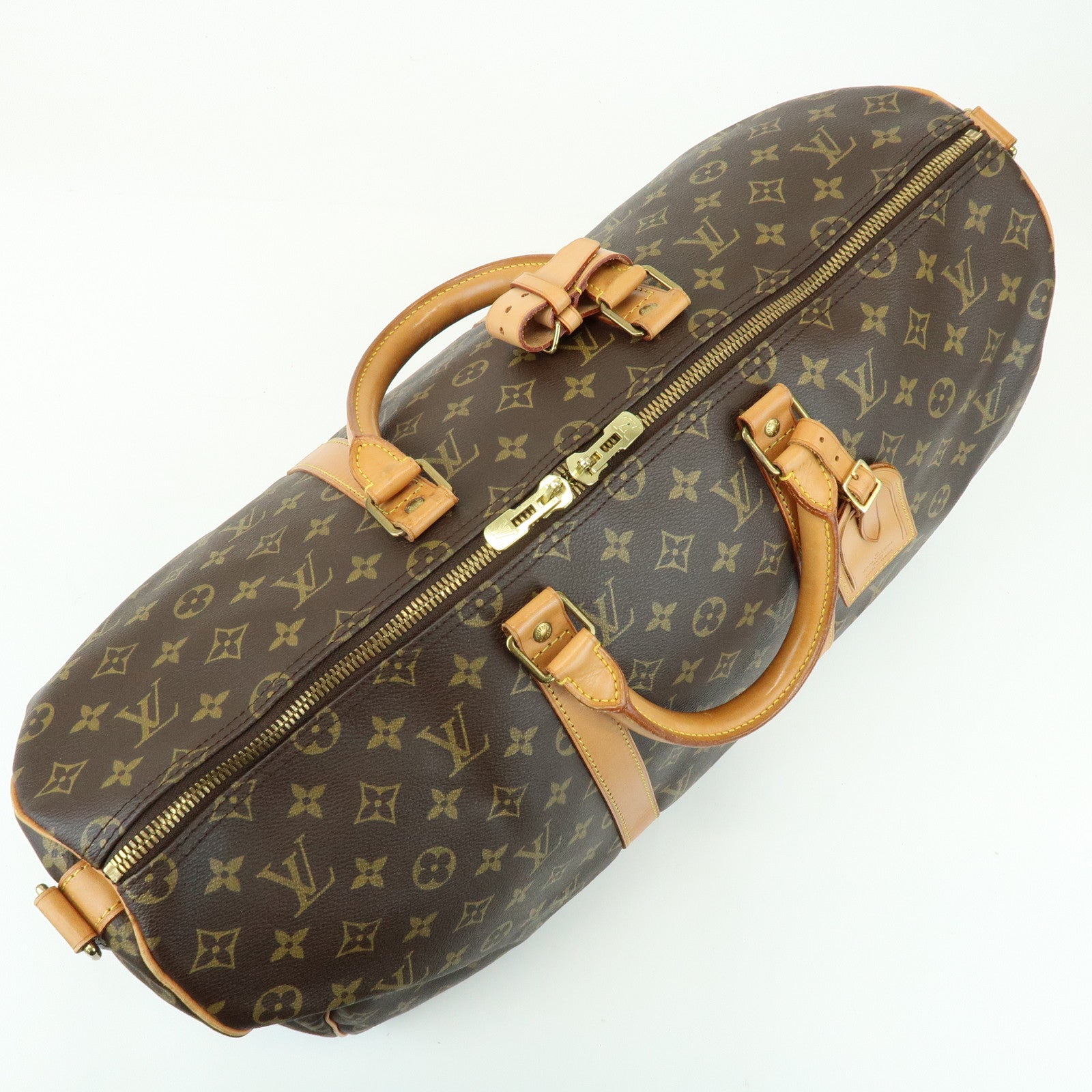 Louis Vuitton Monogram Keep All Bandouliere 50 Boston Bag M41416