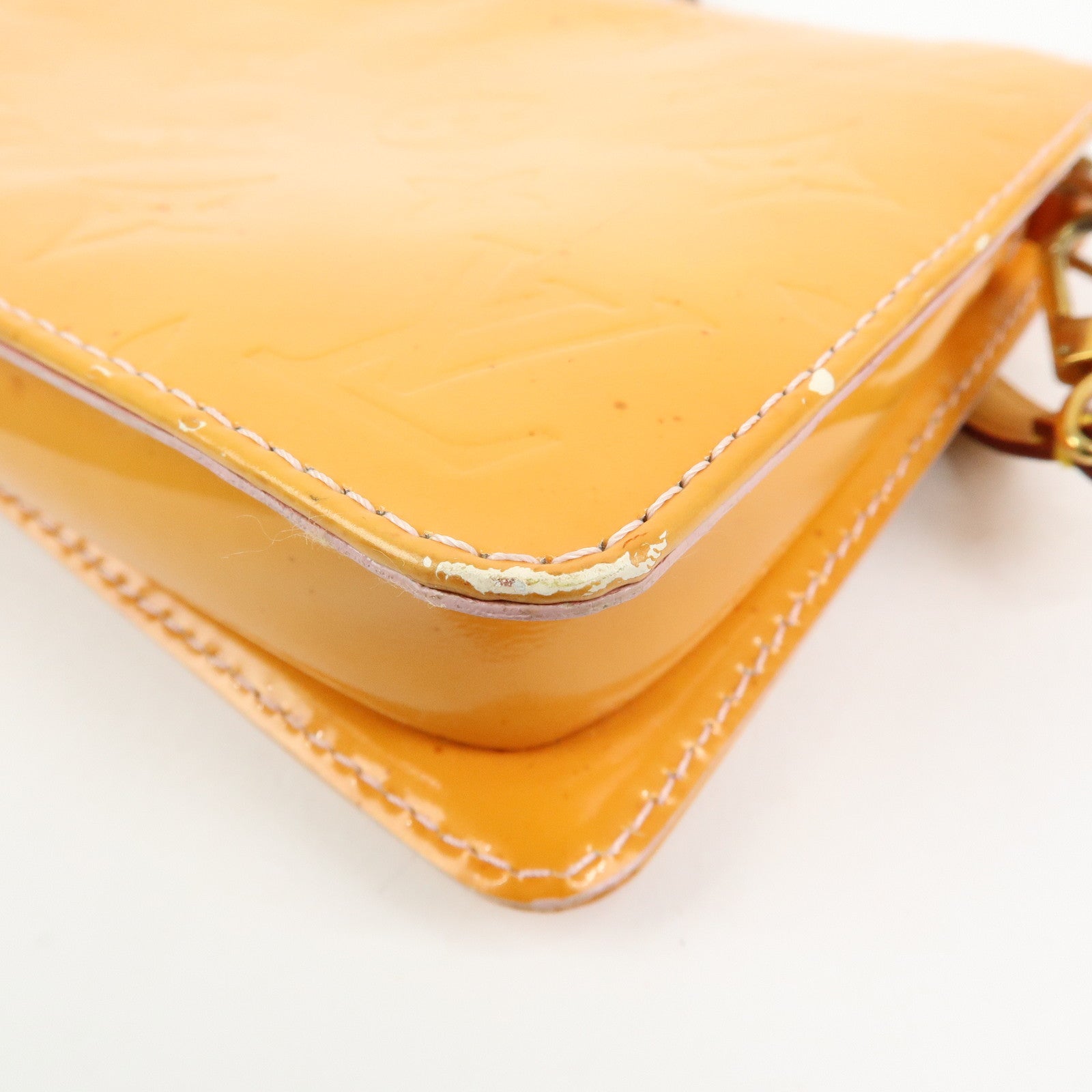 Louis Vuitton Monogram Vernis Lexington Accessoires Pouch Orange M91057
