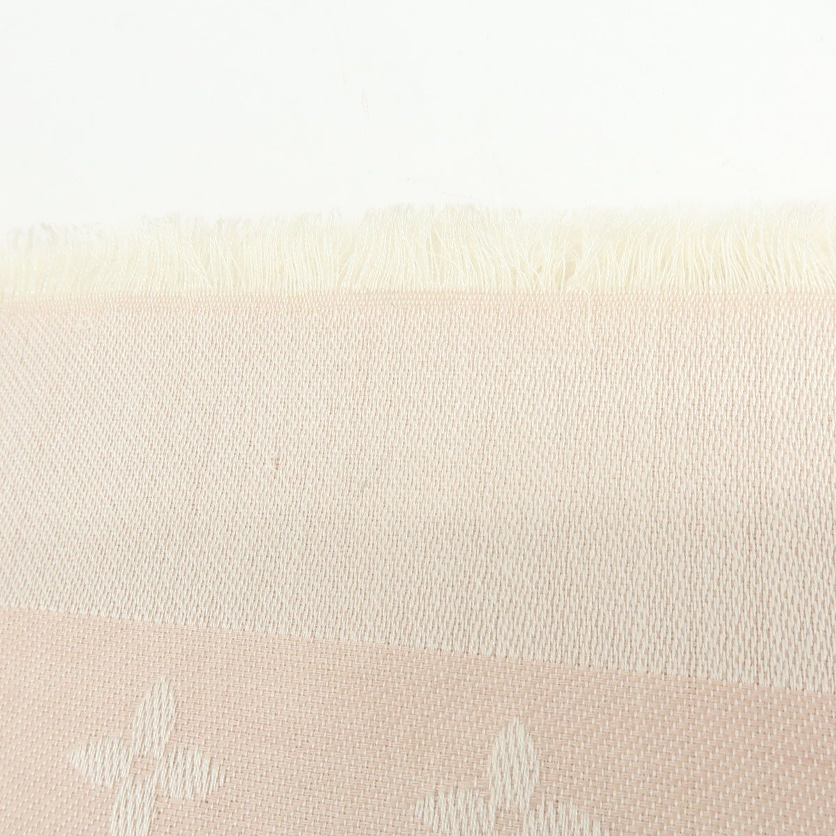 Louis Vuitton Monogram Silk Wool Scarf Shawl Light Pink