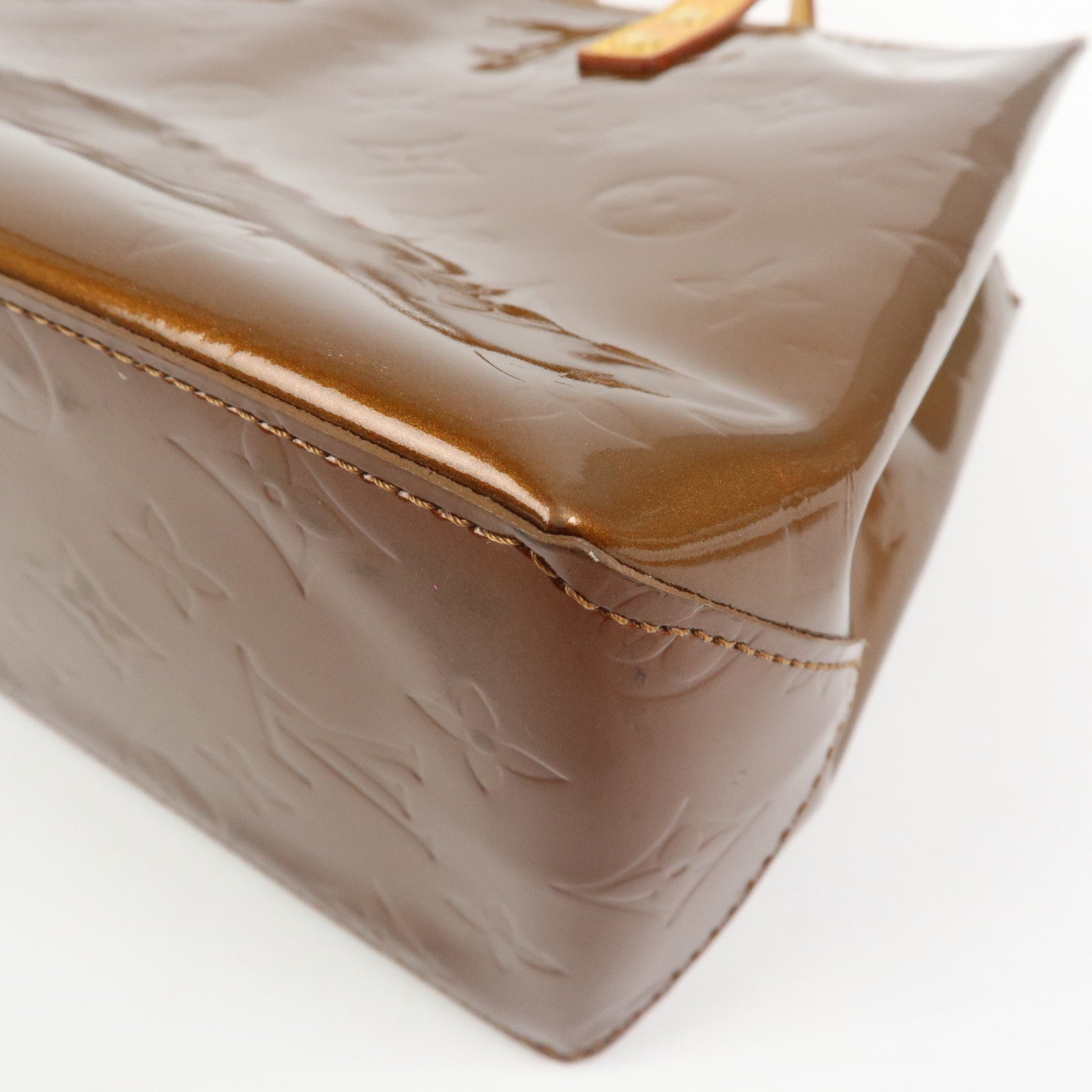 Louis Vuitton Monogram Vernis Reade PM Hand Bag Tote Bag Bronze M91146