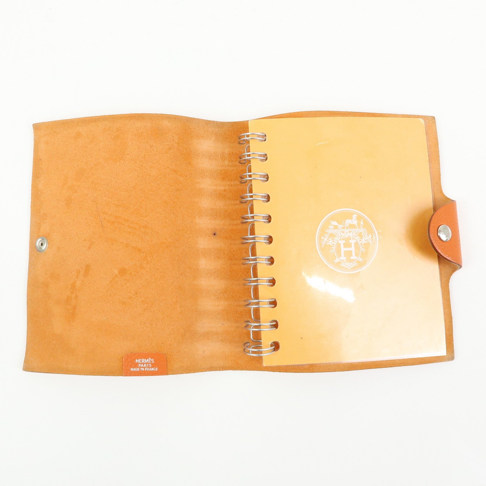 HERMES Ulysse PM Togo Leather Agenda Planner Cover ☐F Stamped