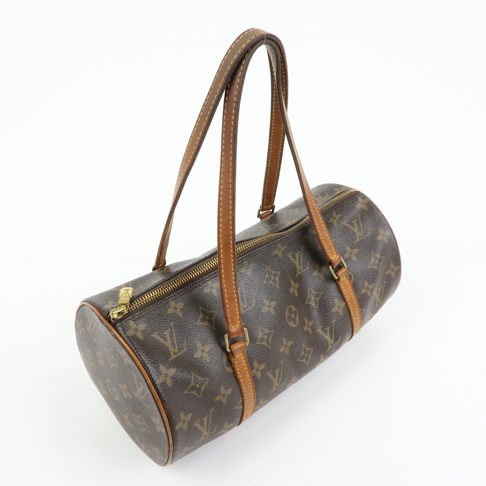 Louis Vuitton Monogram Papillon 30 Hand Bag Brown M51385