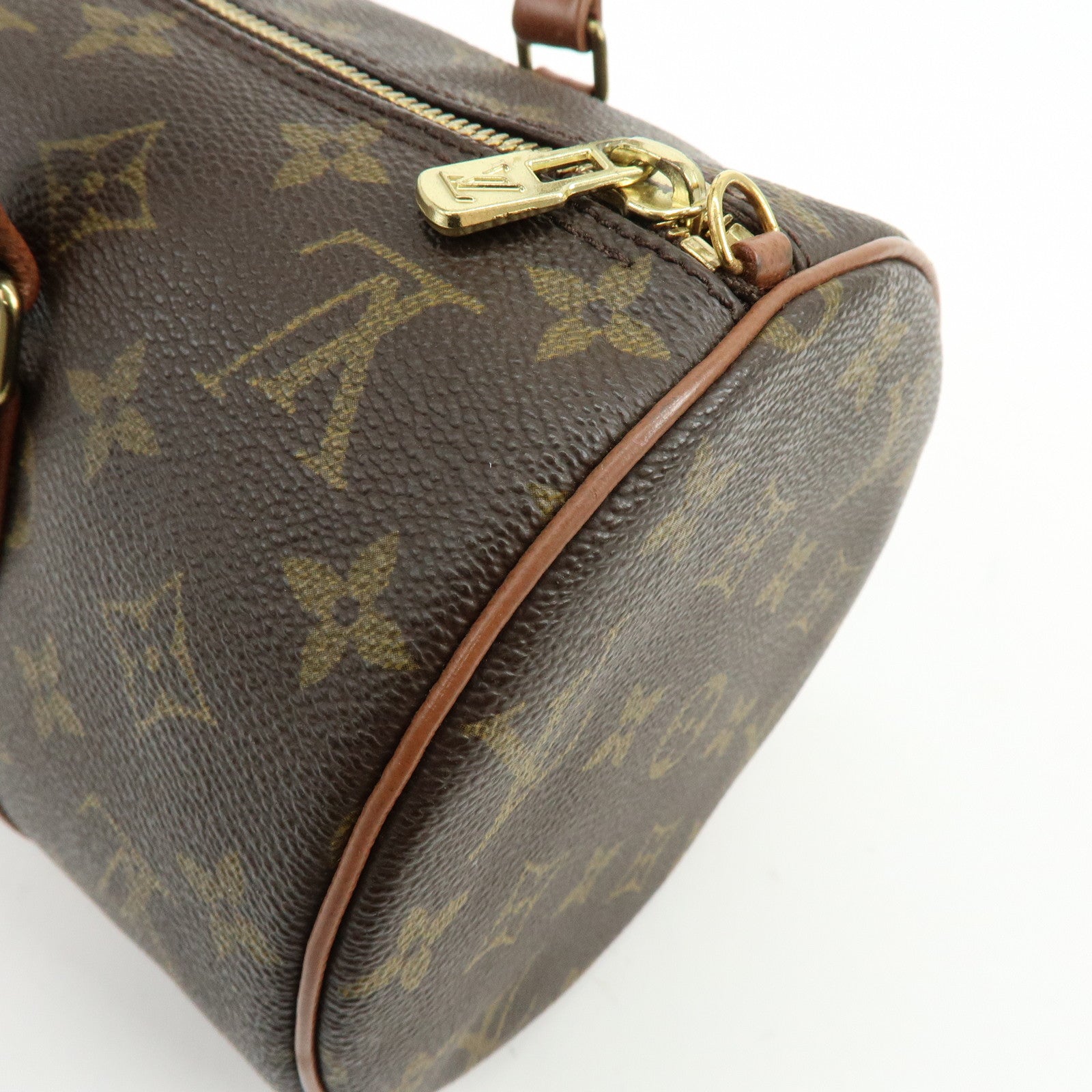 Louis Vuitton Monogram Papillon 30 Hand Bag Old Style Brown M51365