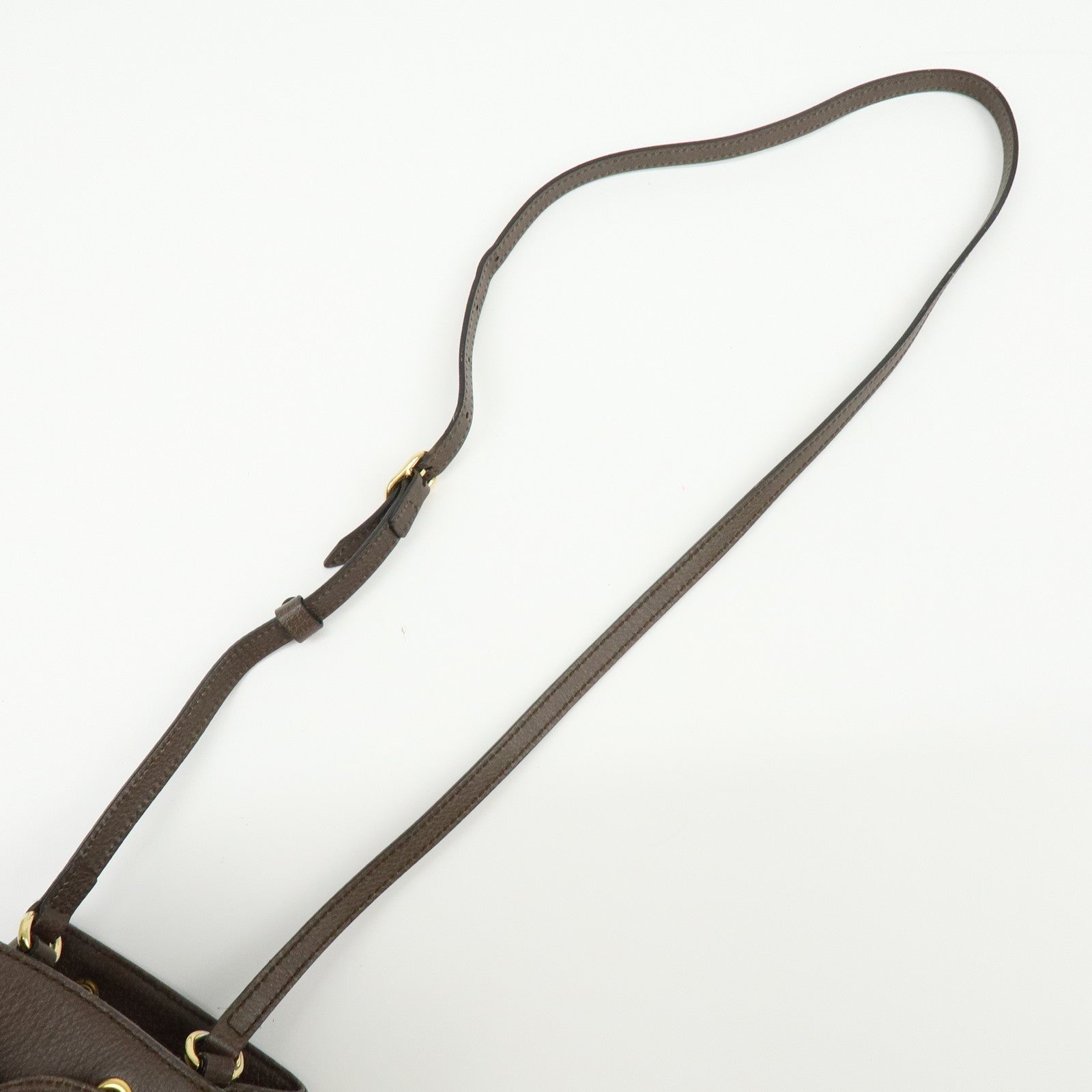 GUCCI Ophidia Sherry GG Supreme Leather Mini Bucket Bag 550620