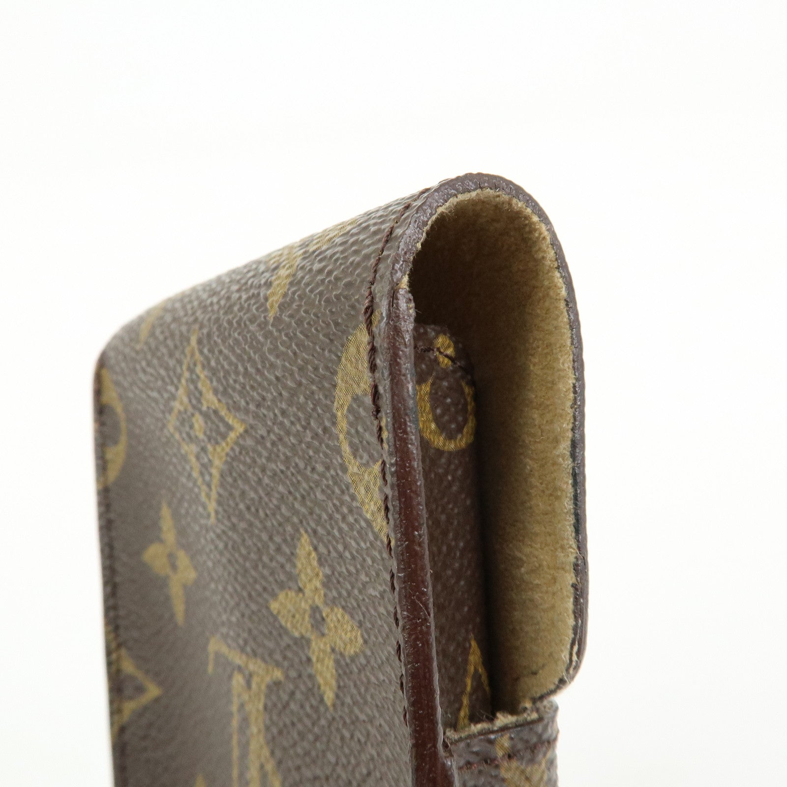 Louis Vuitton Monogram Set of 2 Glasses Case Brown M62962 M62970