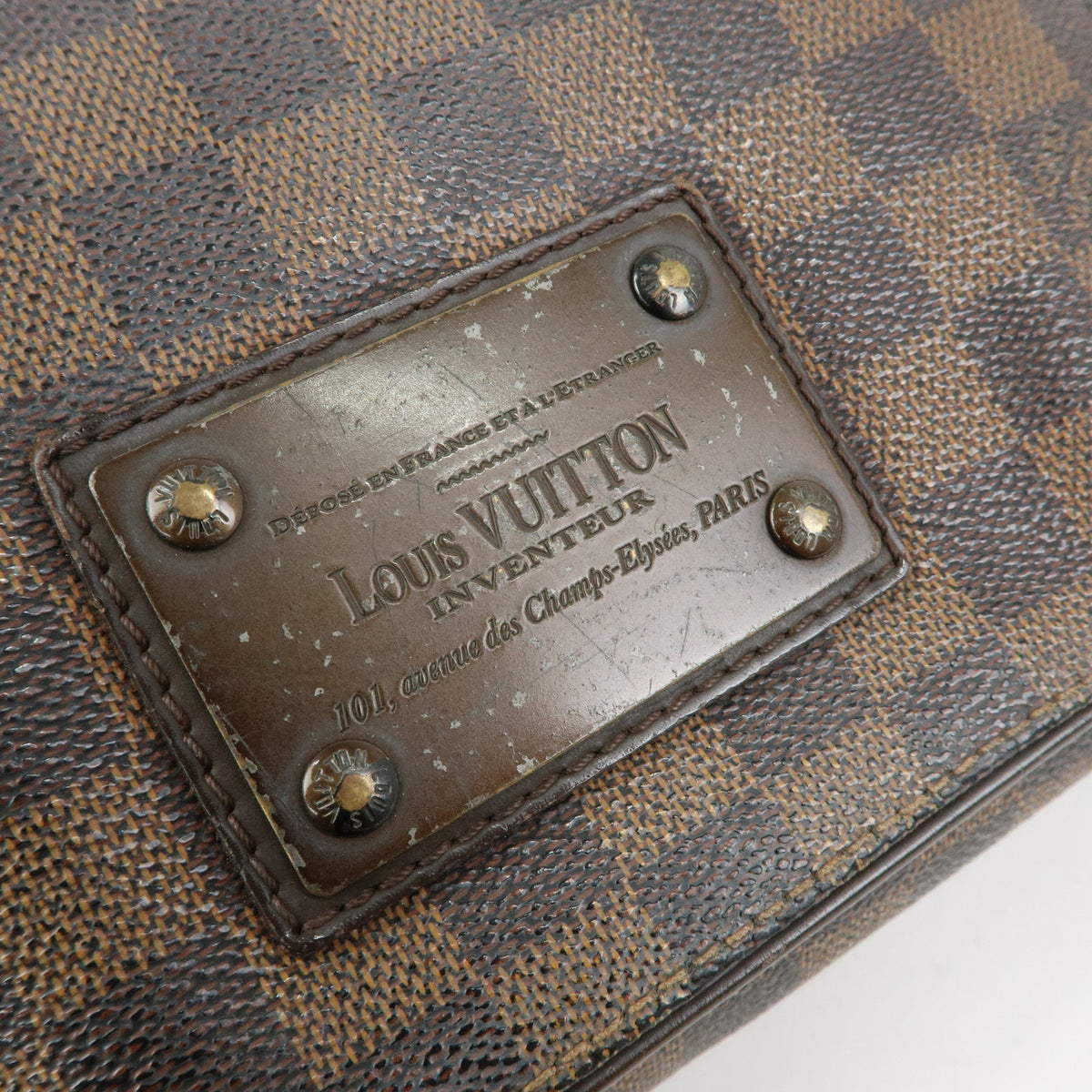 Louis Vuitton Damier Ebene Brooklyn Messenger Bag Brown N51211