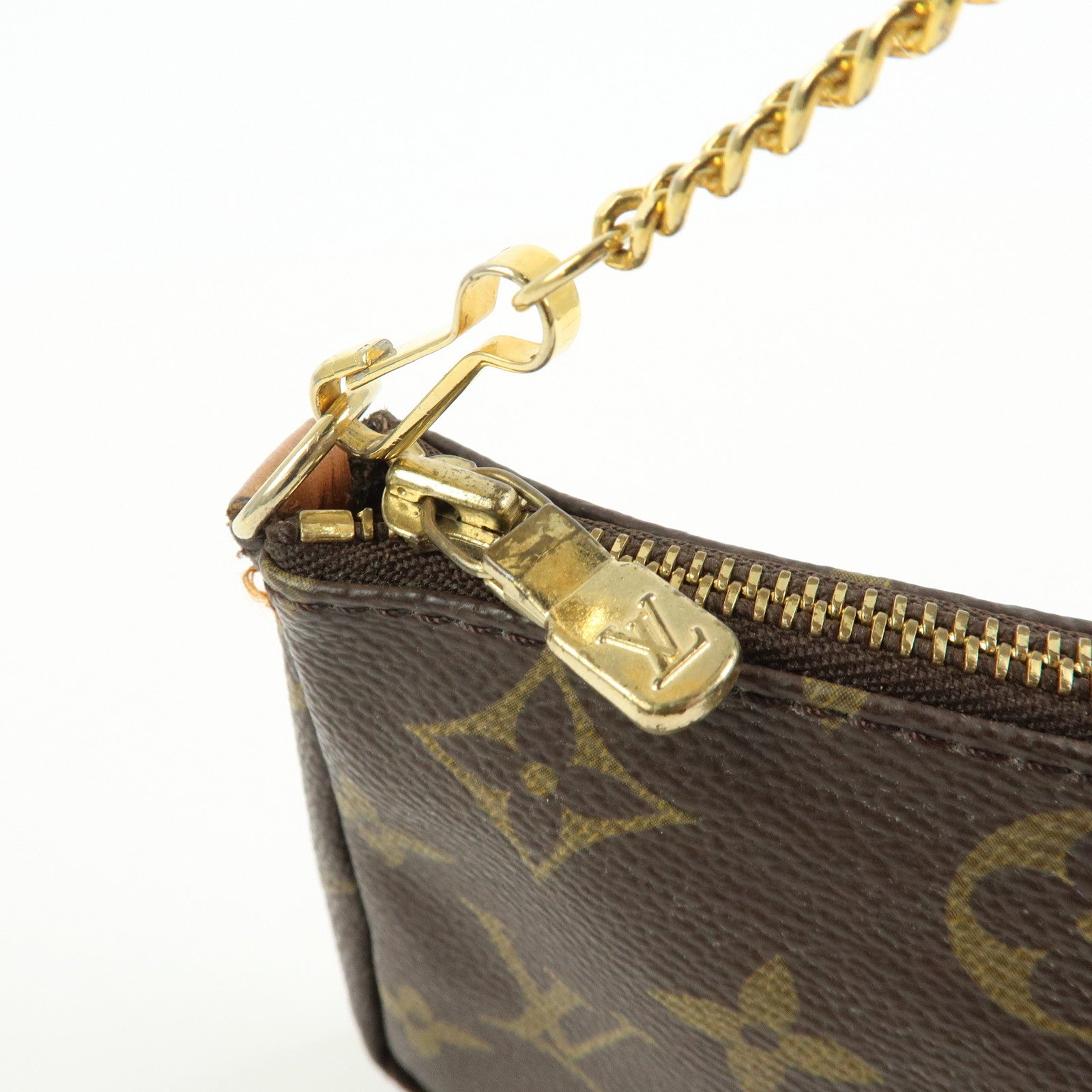 Louis Vuitton Monogram Canvas Mini Pouch For Sac Shopping GM Brown