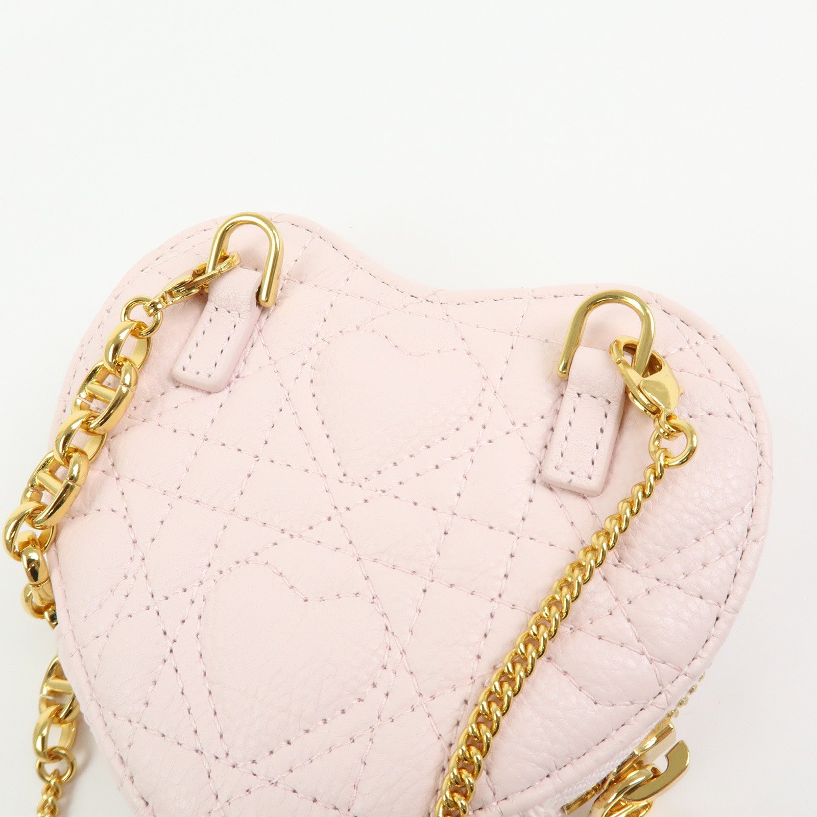 Christian Dior Cannage Dioramour Dior Caro Leather Chain Shoulder Bag