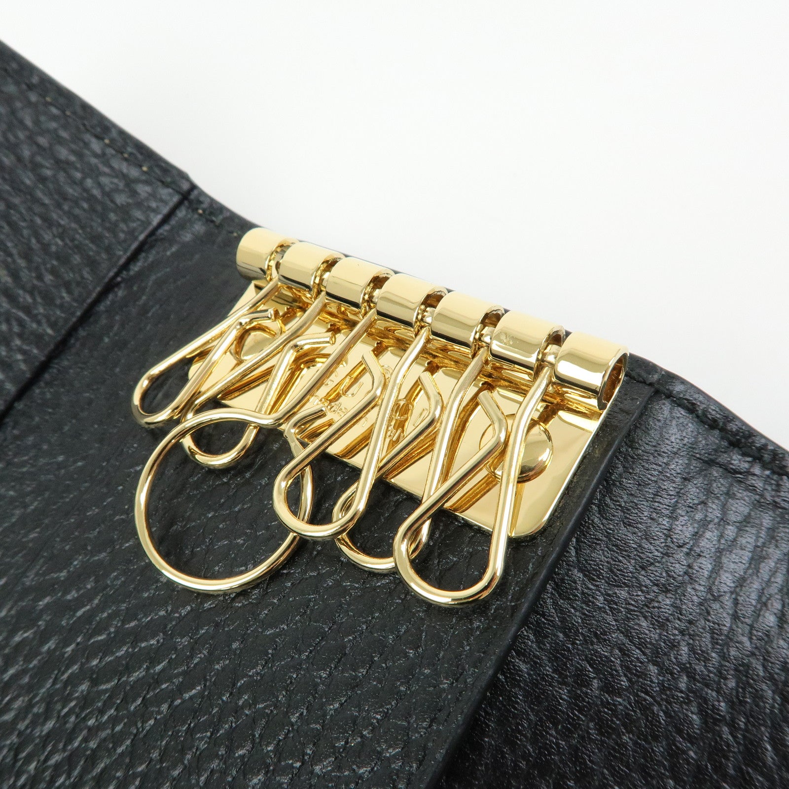 GUCCI GG Marmont Double G Leather 6 Ring Key Case Key Holder 456118
