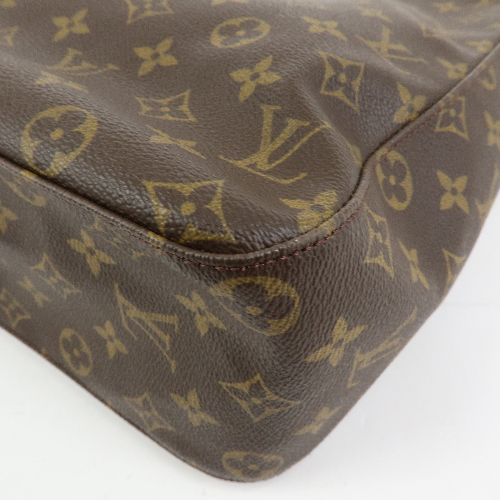 Louis Vuitton Monogram Looping GM Shoulder Bag Brown M51145
