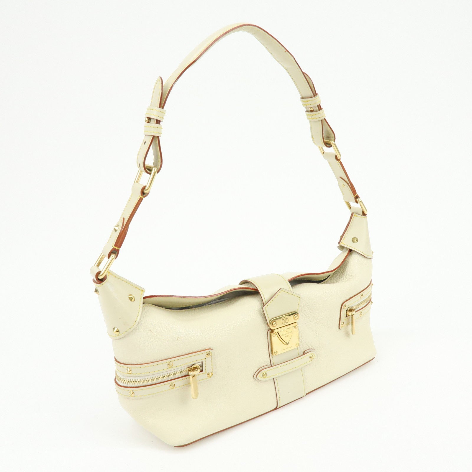 Louis Vuitton Suhari Impetueux Leather Shoulder Bag Blanc M91858