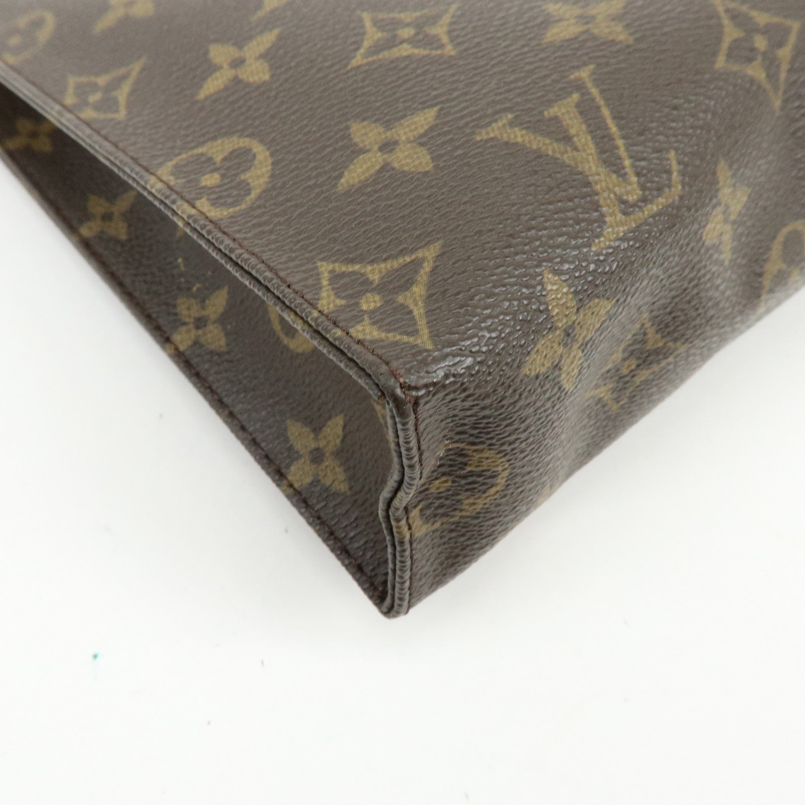 Louis Vuitton Monogram Poche Toilette 26 Clutch Bag Brown M47542