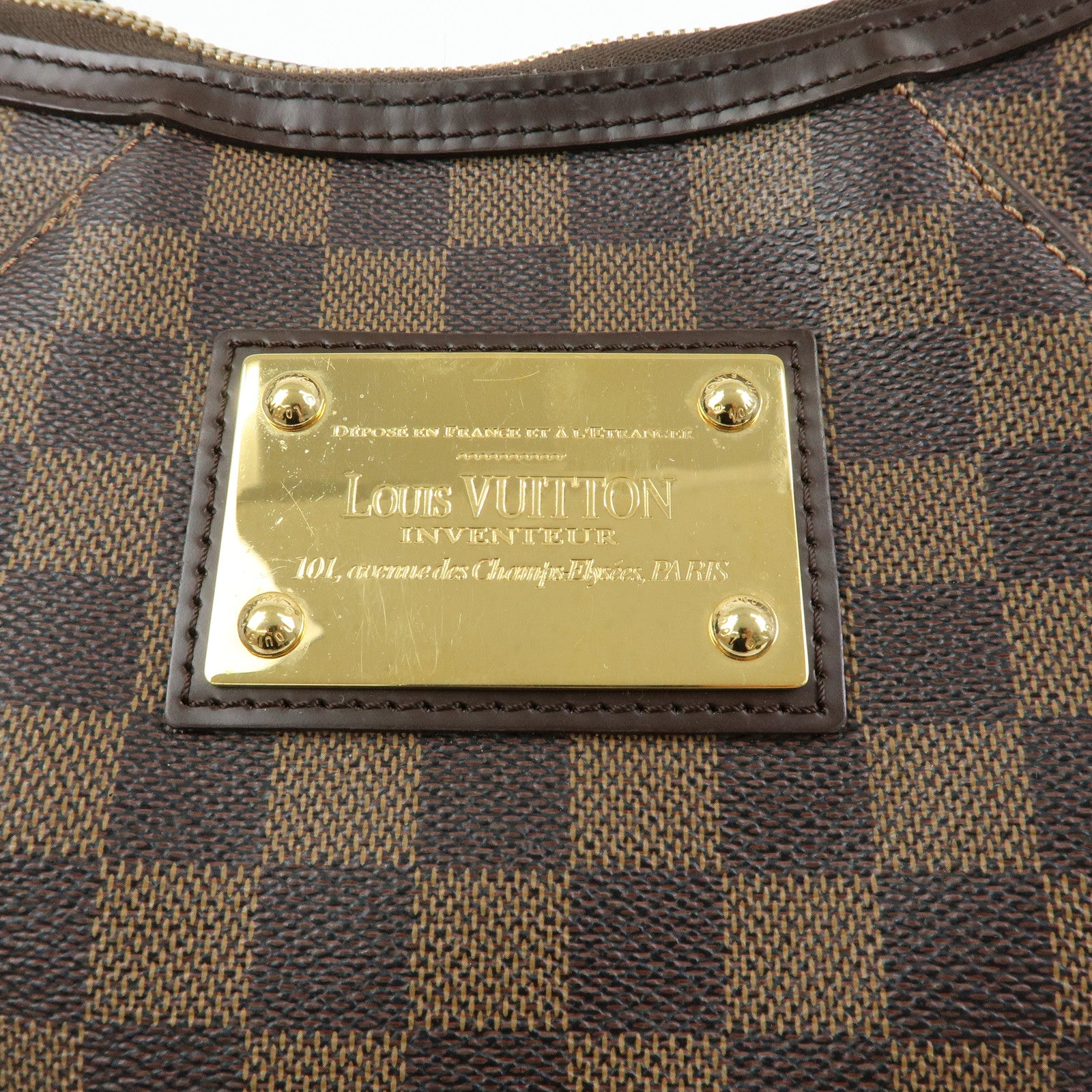 Louis Vuitton Damier Thames GM Shoulder Bag Brown N48181
