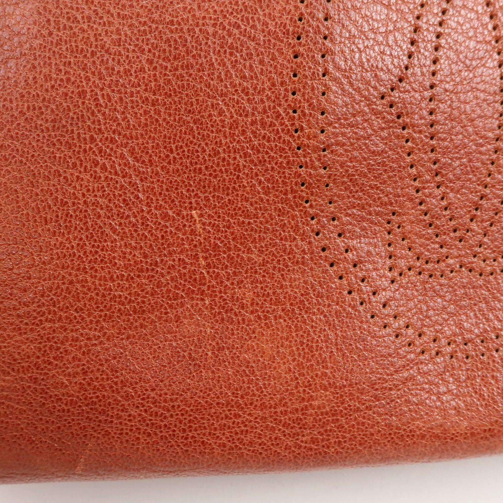 Cartier Marcello de Cartier Leather Hand Bag Tote Bag Brown
