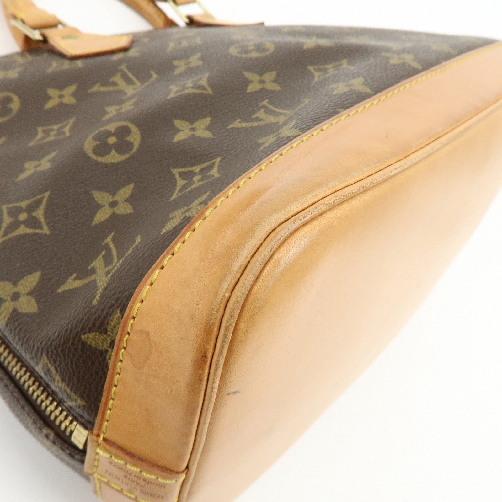 Louis Vuitton Monogram Canvas Alma Hand Bag Brown M51130