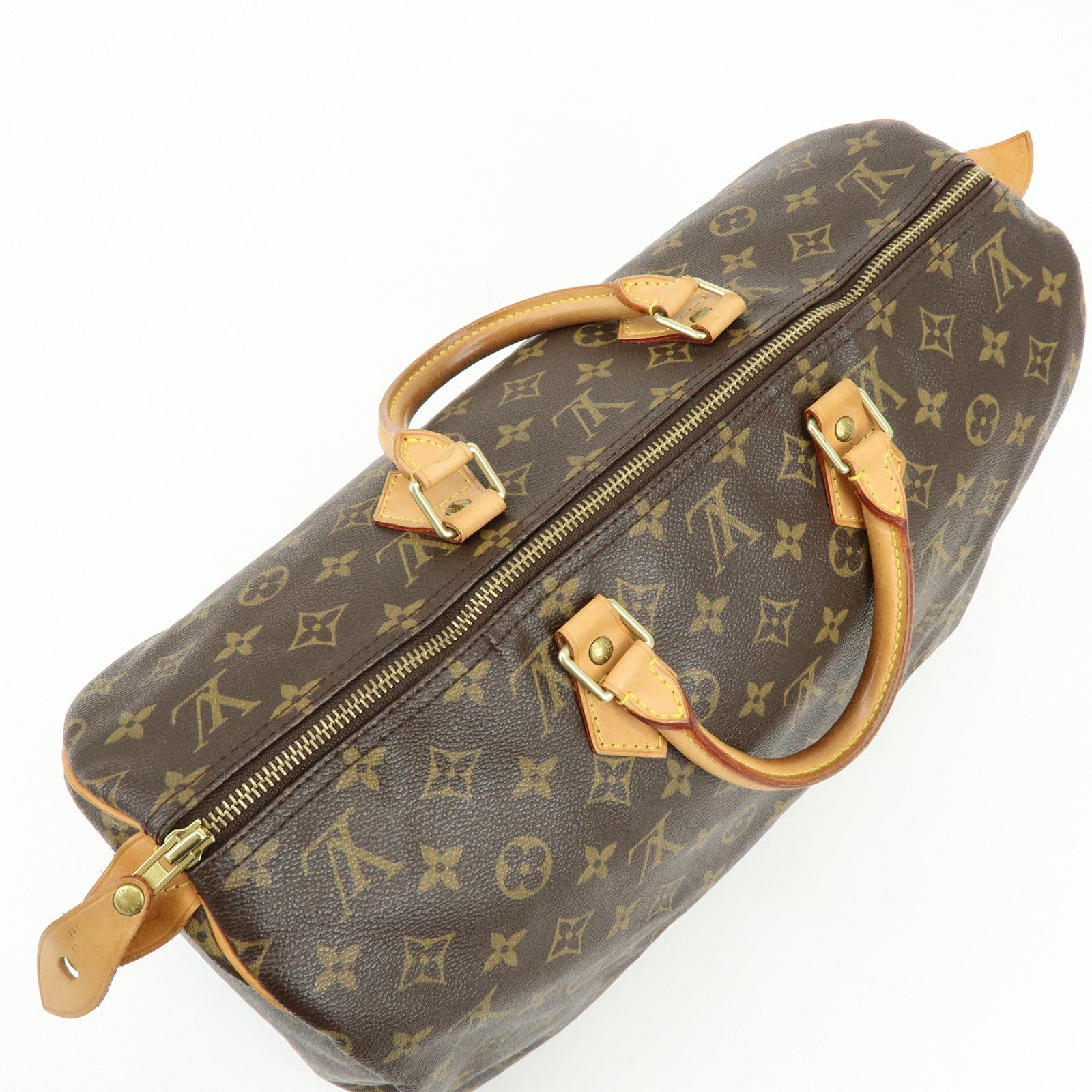 Louis Vuitton Monogram Speedy 40 Hand Bag Boston Bag Brown M41522