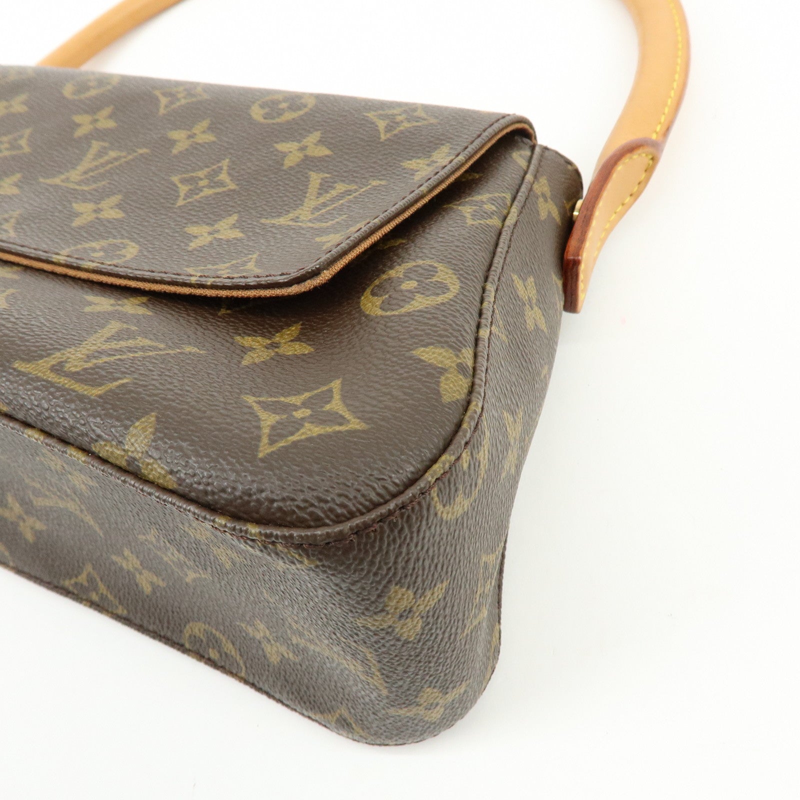 Louis Vuitton Monogram Mini Looping Shoulder Bag Brown M51147