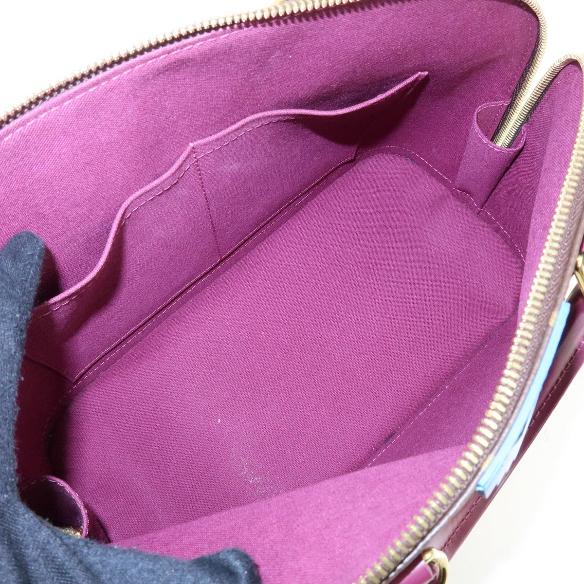 Louis Vuitton Monogram Totem Alma PM Hand Bag Brown Magenta M41662