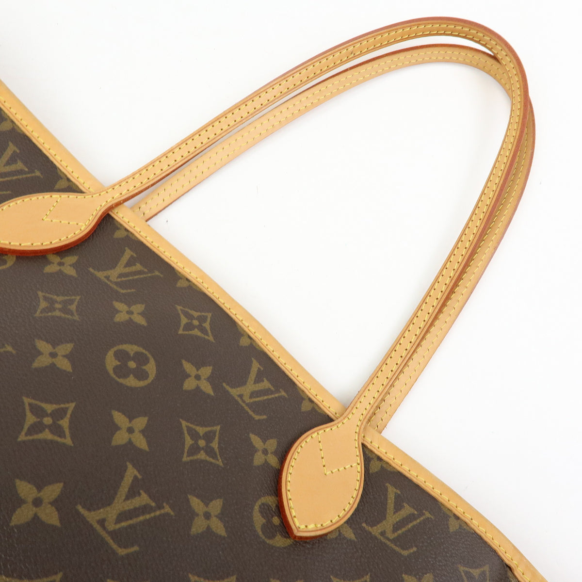 Louis Vuitton Monogram Neverfull MM Tote Shoulder Bag Brown M40156