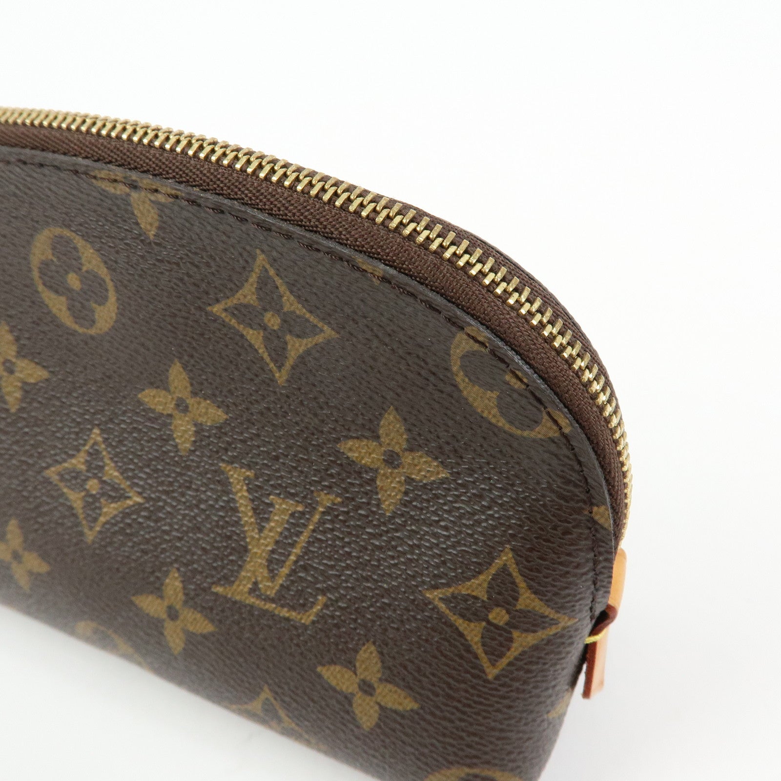 Louis Vuitton Monogram Pochette Cosmetic PM Pouch Brown M47515