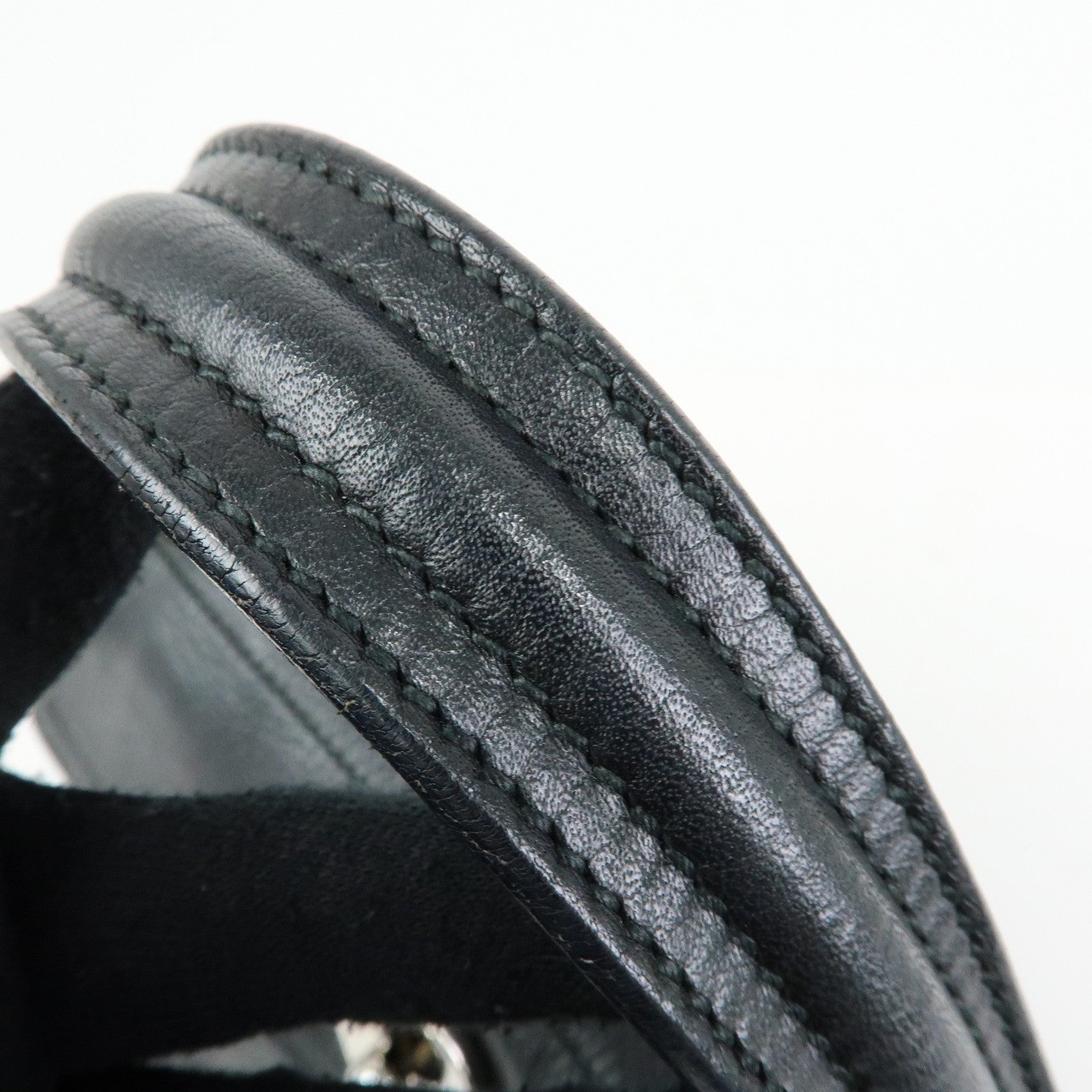 SAINT LAURENT PARIS Muse Two Leather 2Way Hand Bag Black