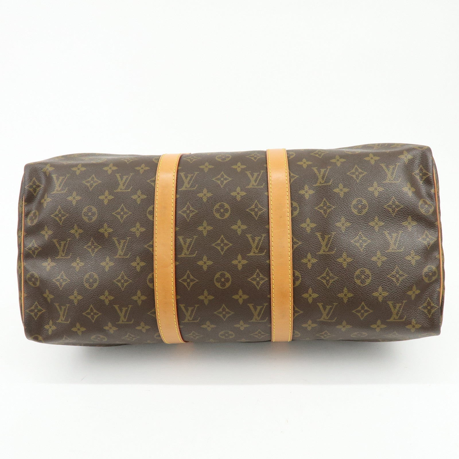 Louis Vuitton Monogram Keep All 50 Boston Bag Brown M41426