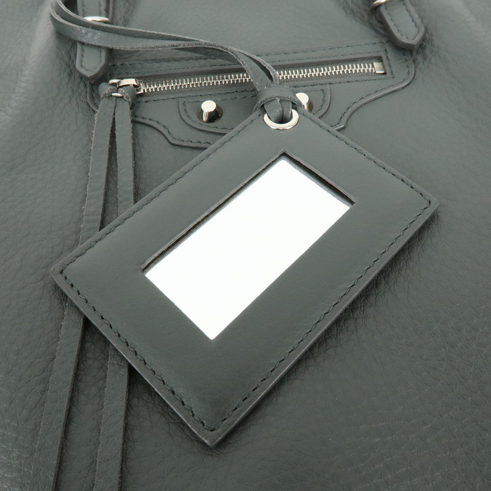 BALENCIAGA The Paper Shoulder Bag Hand Bag Grey 432596