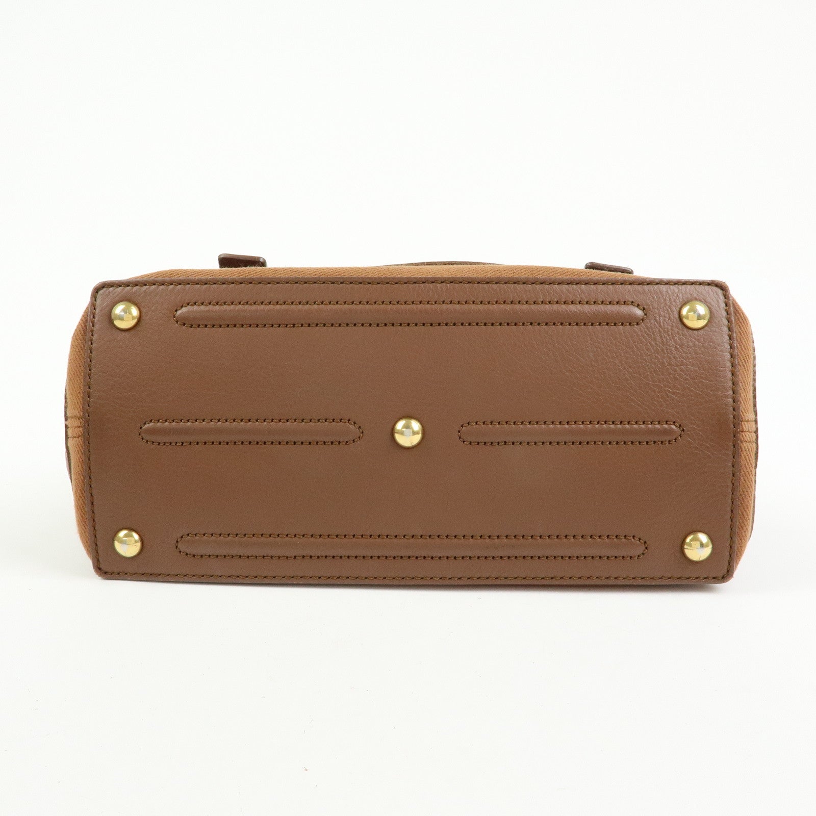 SAINT LAURENT PARIS Muse Two Leather Hand Bag Brown 289278