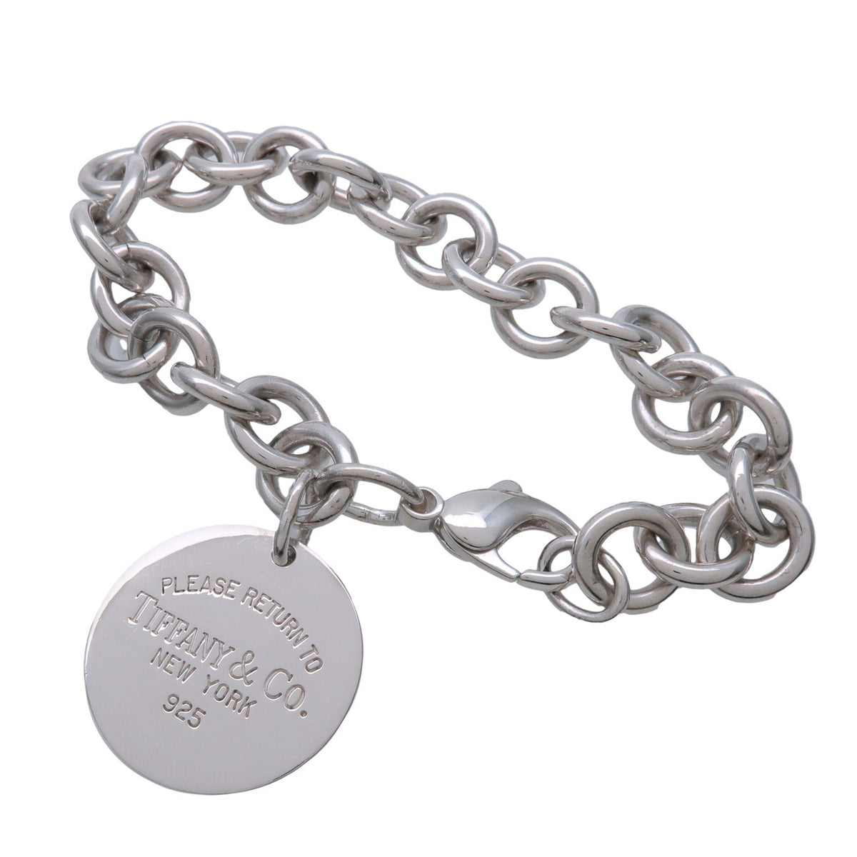 Tiffany & Co Return to Tiffany Round Tag Bracelet SV925 Silver